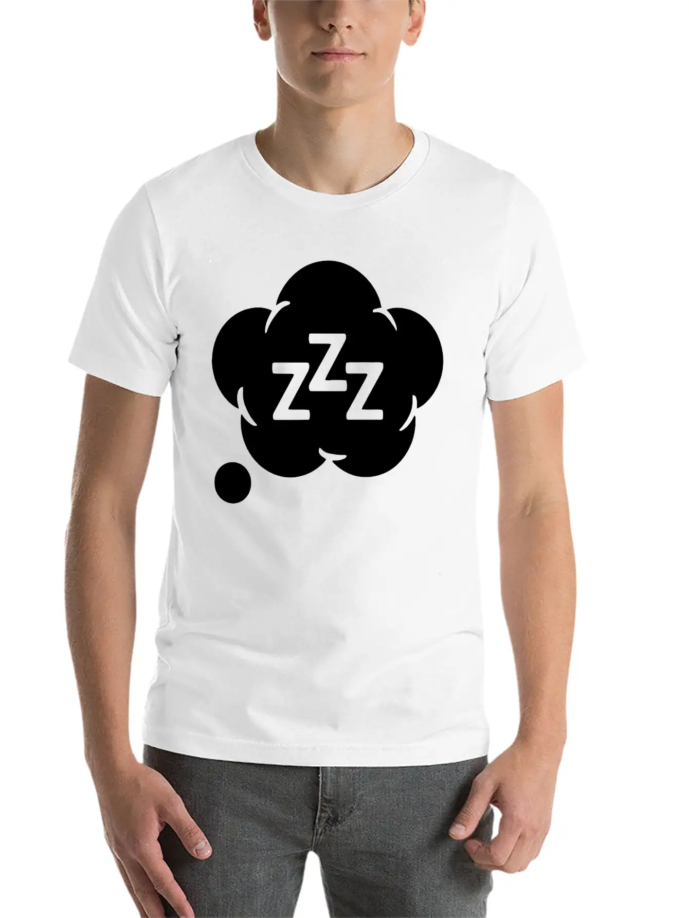 Sleep Sleeping Cloud Clouds Symbol Classic Fit Graphic Tee For Daily Comfort – Unisex Cotton Shirt