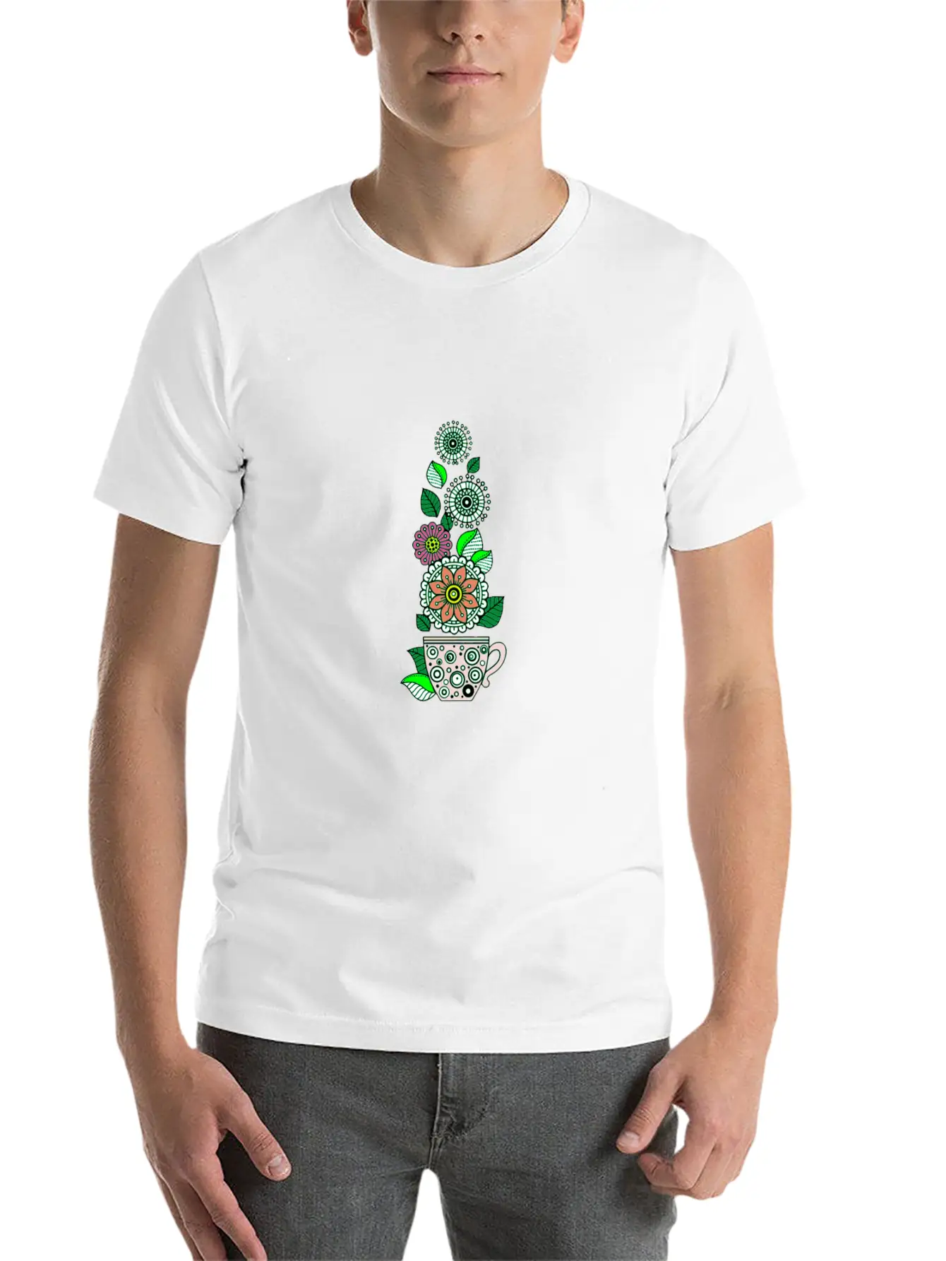 Smell The Aroma Lightweight Cotton T-Shirt – Daily Comfort Graphic Shirt