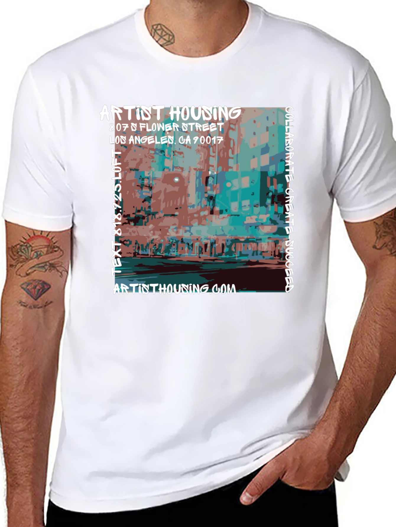 Artist Housing Graphic Tee - Collaborate Create Succeed