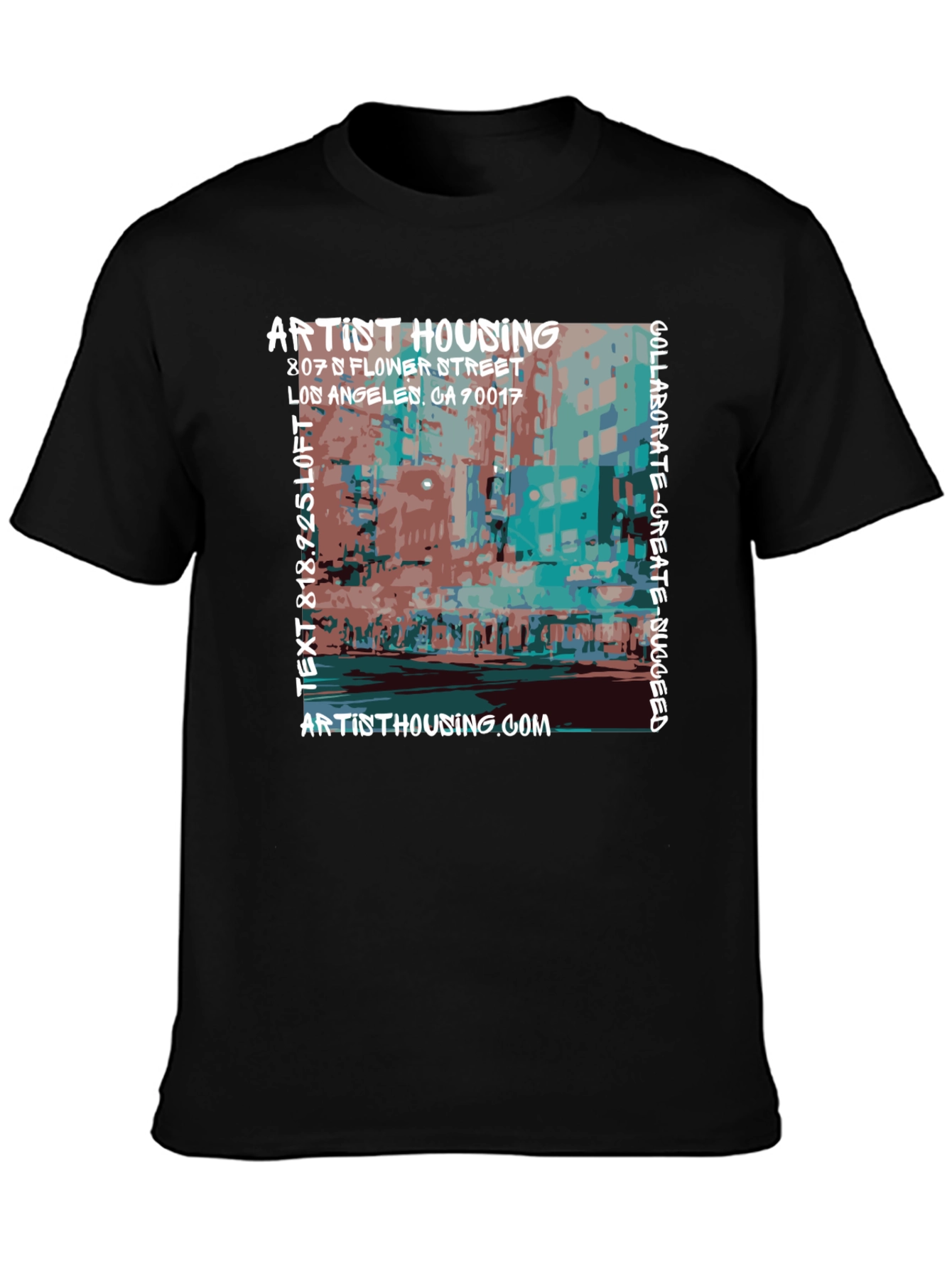 Artist Housing Graphic Tee - Collaborate Create Succeed