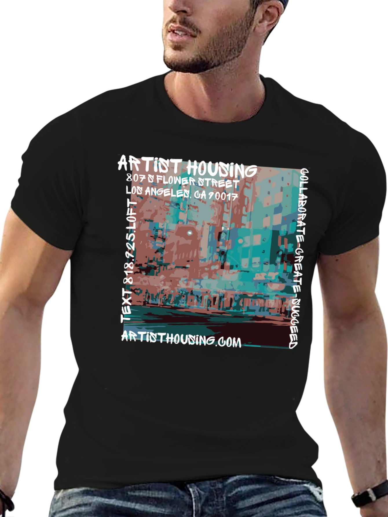 Artist Housing Graphic Tee - Collaborate Create Succeed