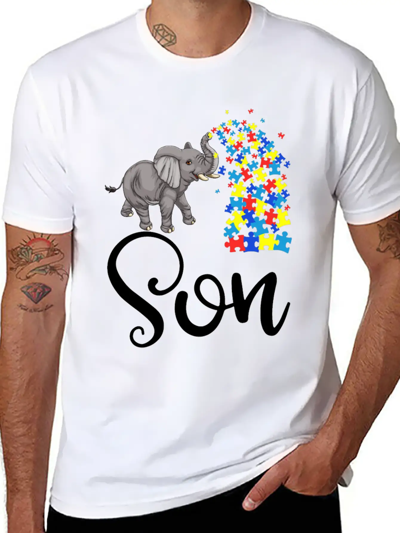 Son Elephant Relaxed Everyday Tee – Lightweight And Durable Cotton