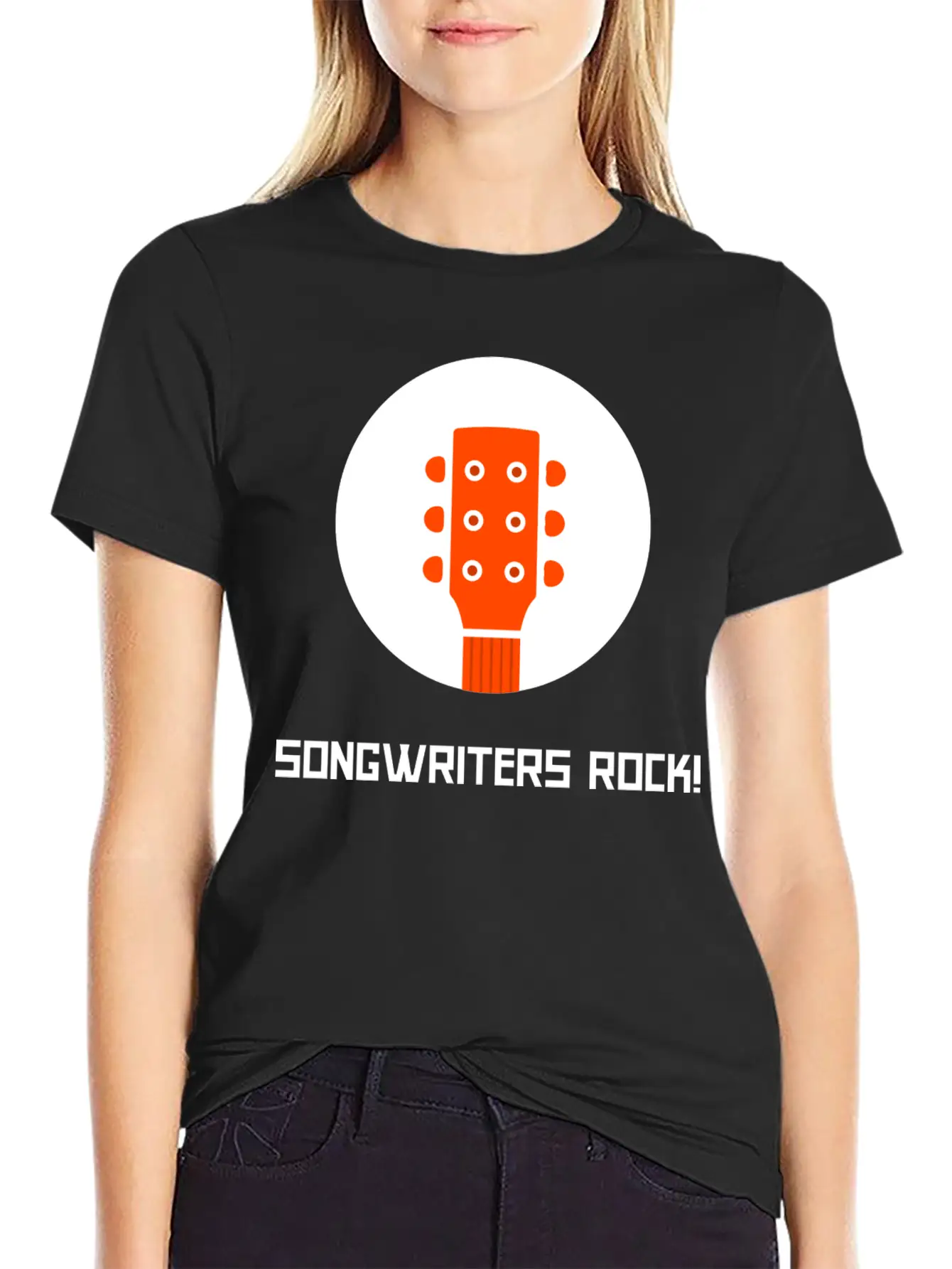 SONGWRITERS ROCK!' Lightweight Cotton T-Shirt – Daily Comfort Graphic Shirt
