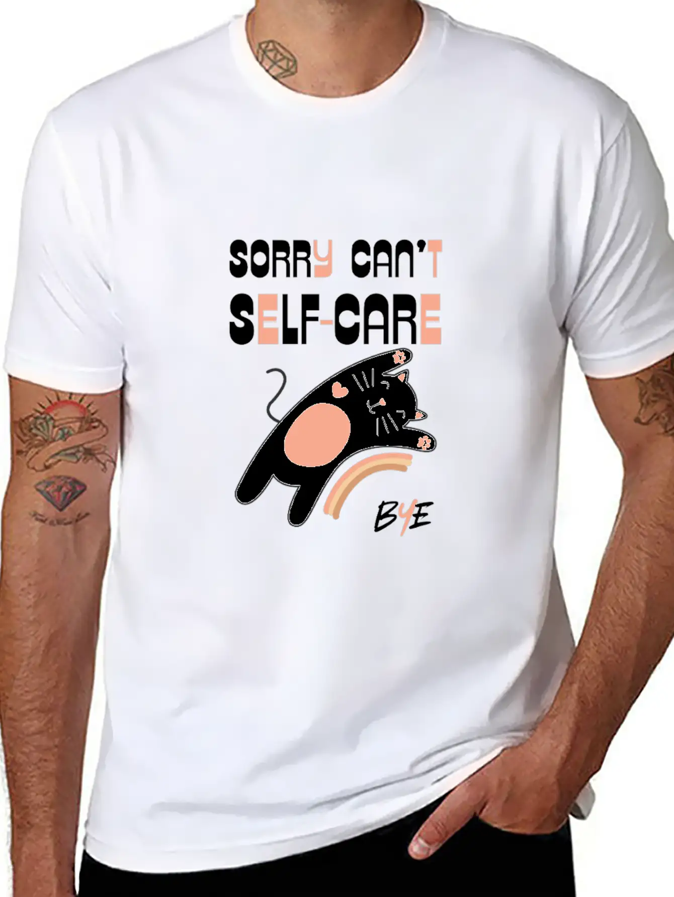 SORRY CAN'T SELF BYE Soft Cotton Short Sleeve Tee – Unisex Wardrobe Staple