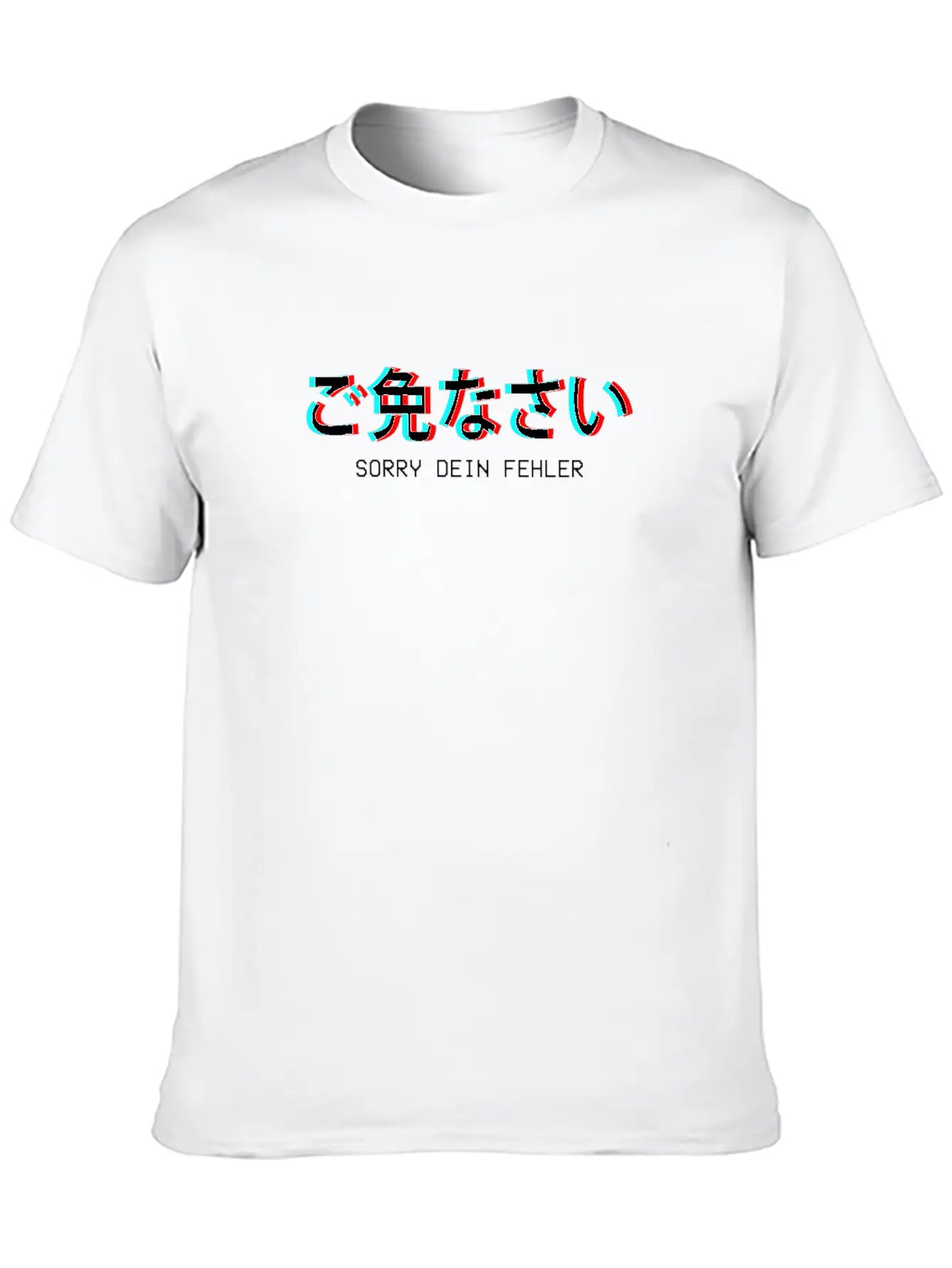 Sorry Dein Fehler Japanese Vaporwave Aesthetic Gif Unisex Casual T-Shirt – Clean Design For Daily Comfort