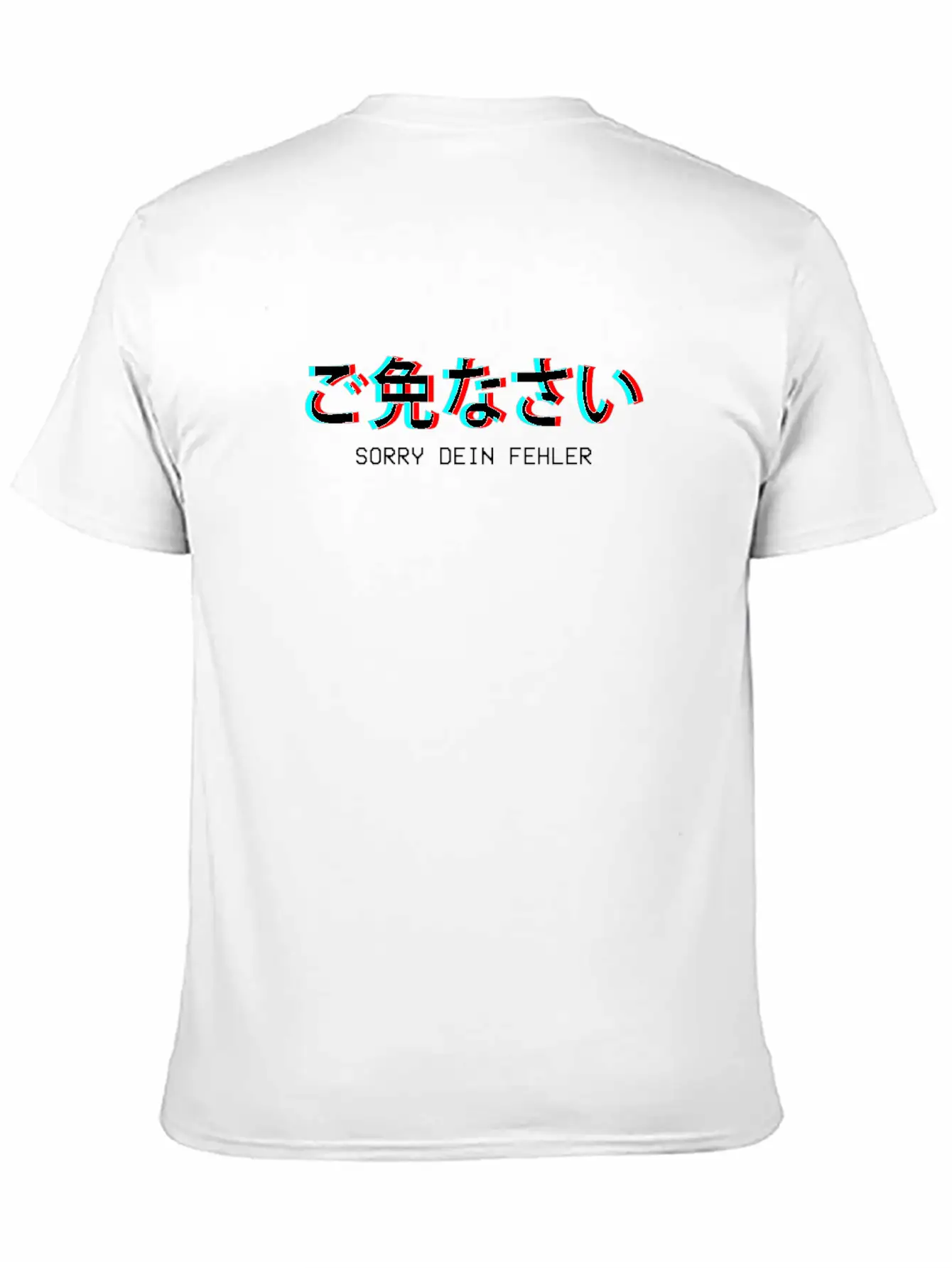 Sorry Dein Fehler Japanese Vaporwave Aesthetic Gif Unisex Casual T-Shirt – Clean Design For Daily Comfort