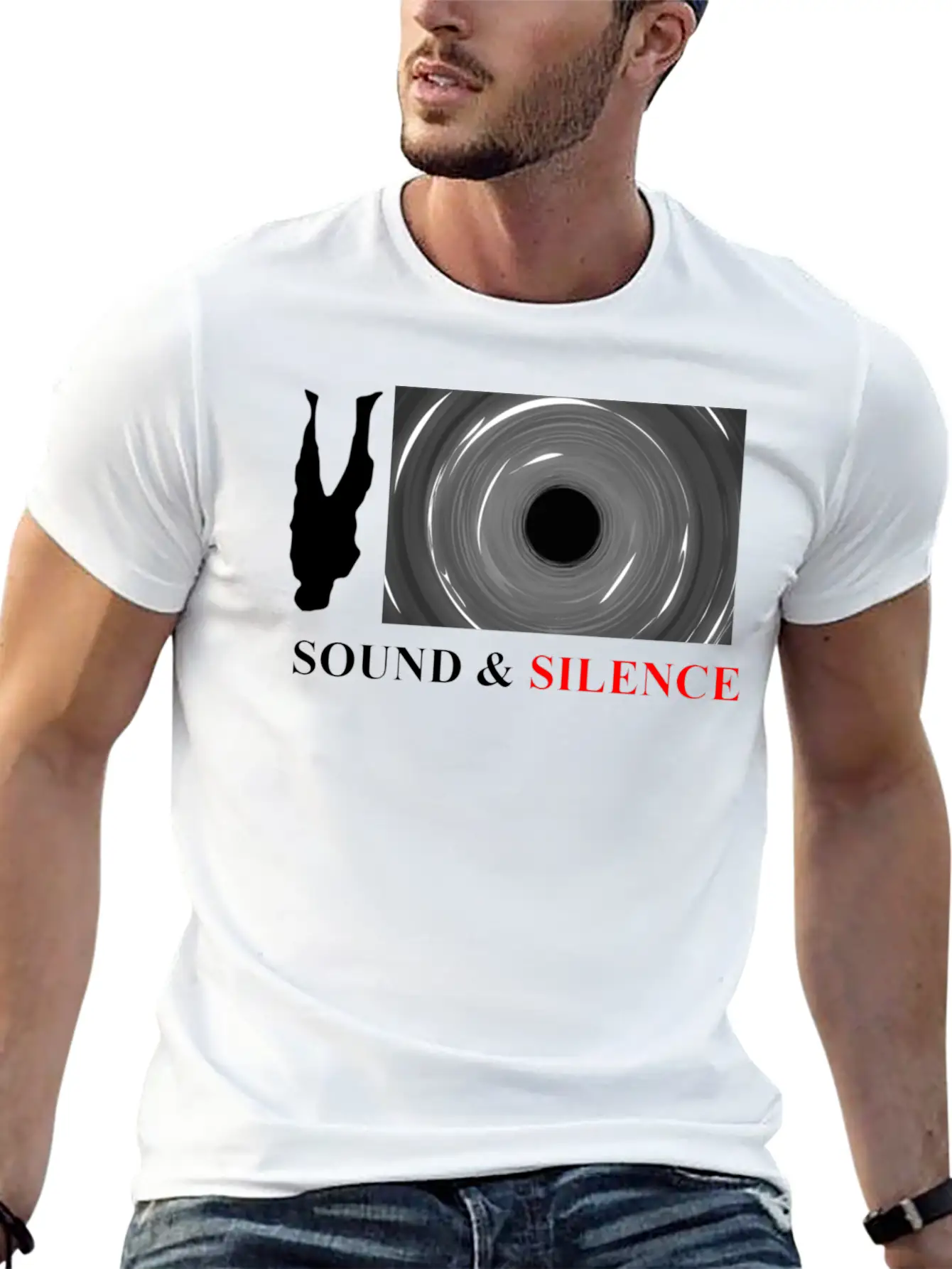Sound And Silence Comfortable Minimalist Graphic Tee – Summer Style Essential
