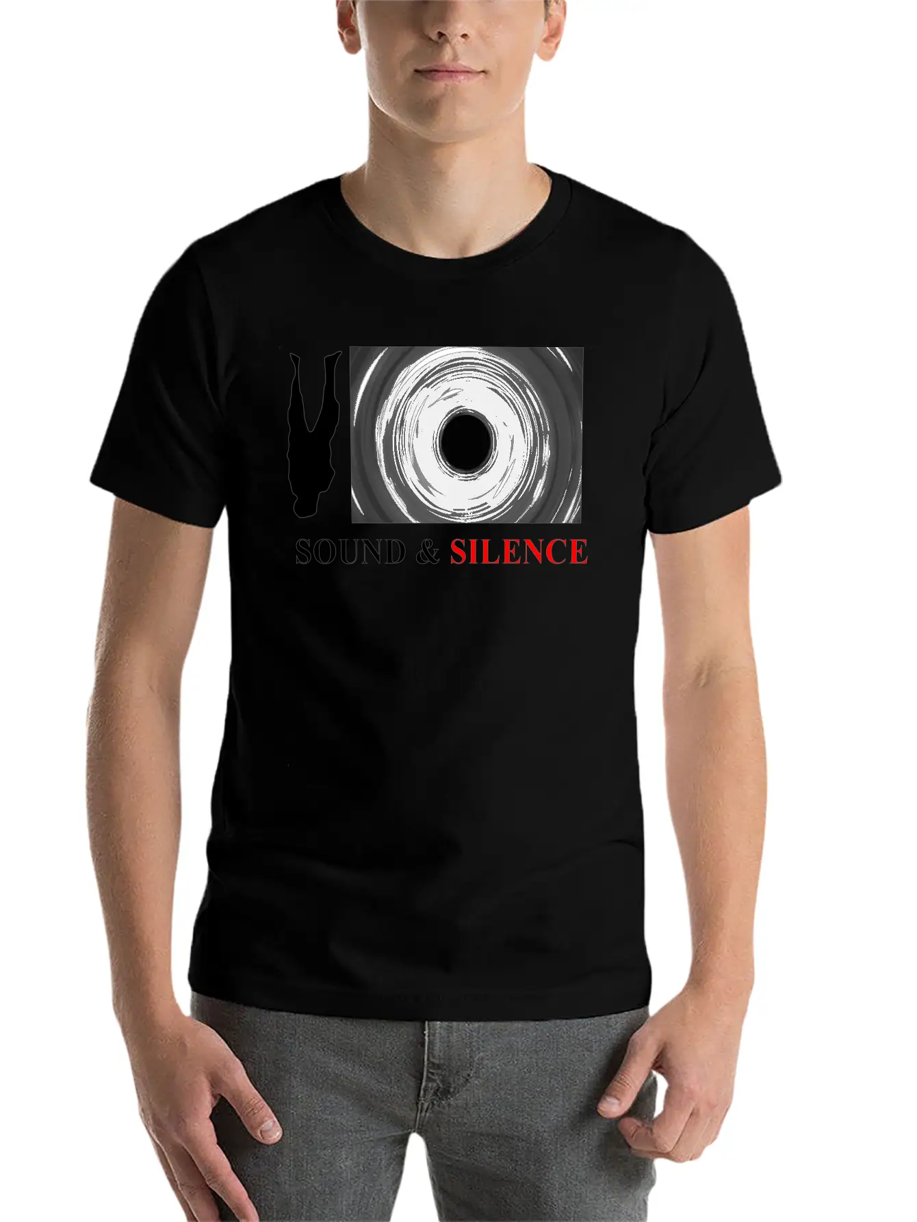 Sound And Silence Comfortable Minimalist Graphic Tee – Summer Style Essential