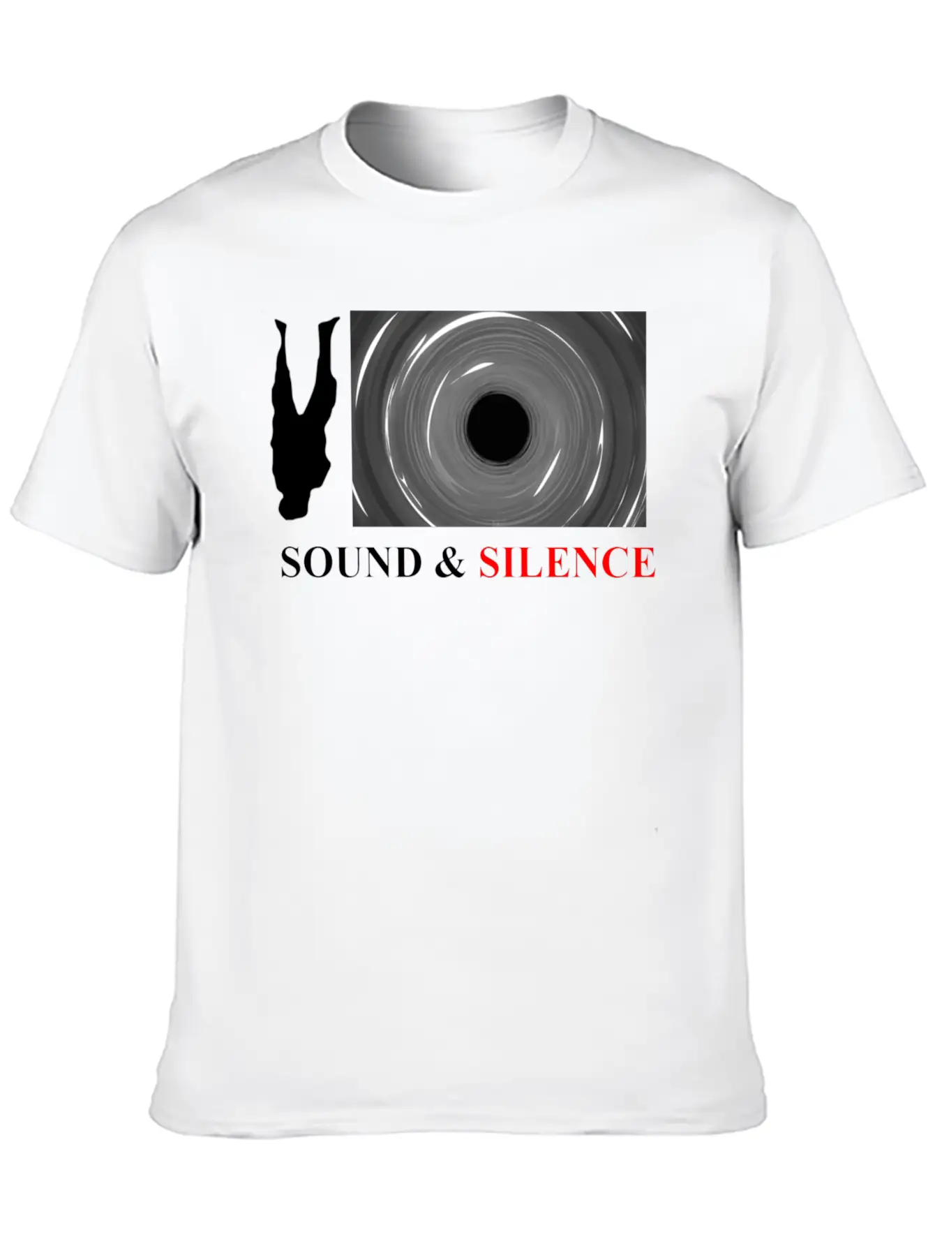 Sound And Silence Comfortable Minimalist Graphic Tee – Summer Style Essential