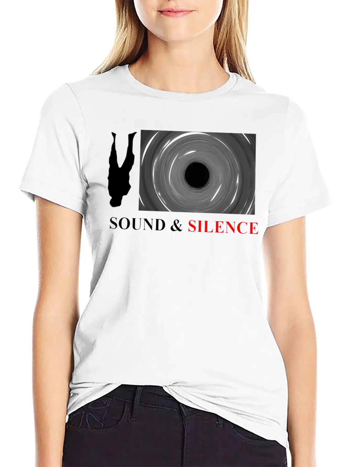Sound And Silence Comfortable Minimalist Graphic Tee – Summer Style Essential
