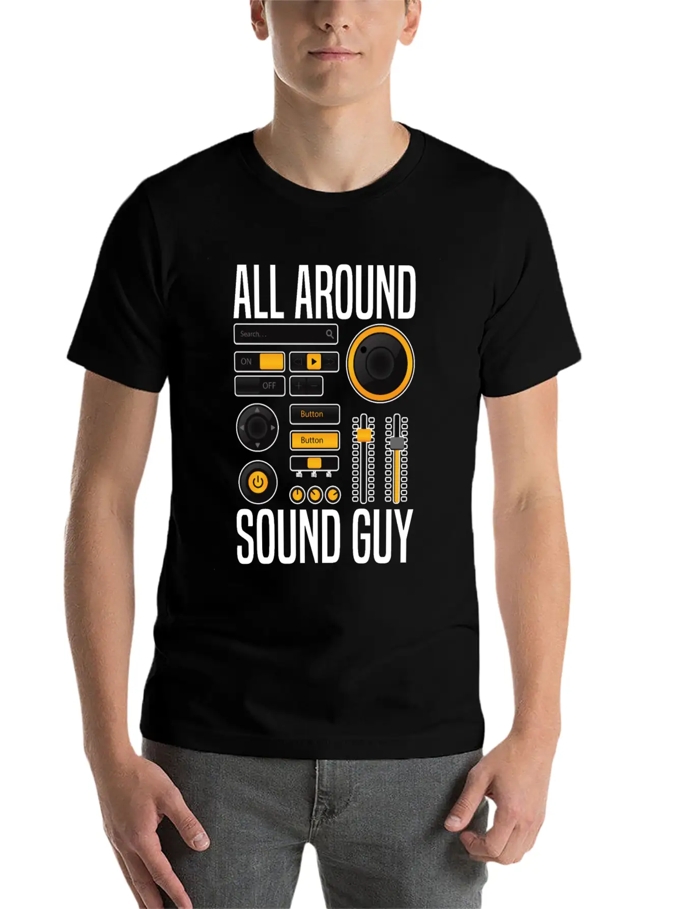 Sound Audio Engineer Music Producer Unisex Casual T-Shirt – Clean Design For Daily Comfort