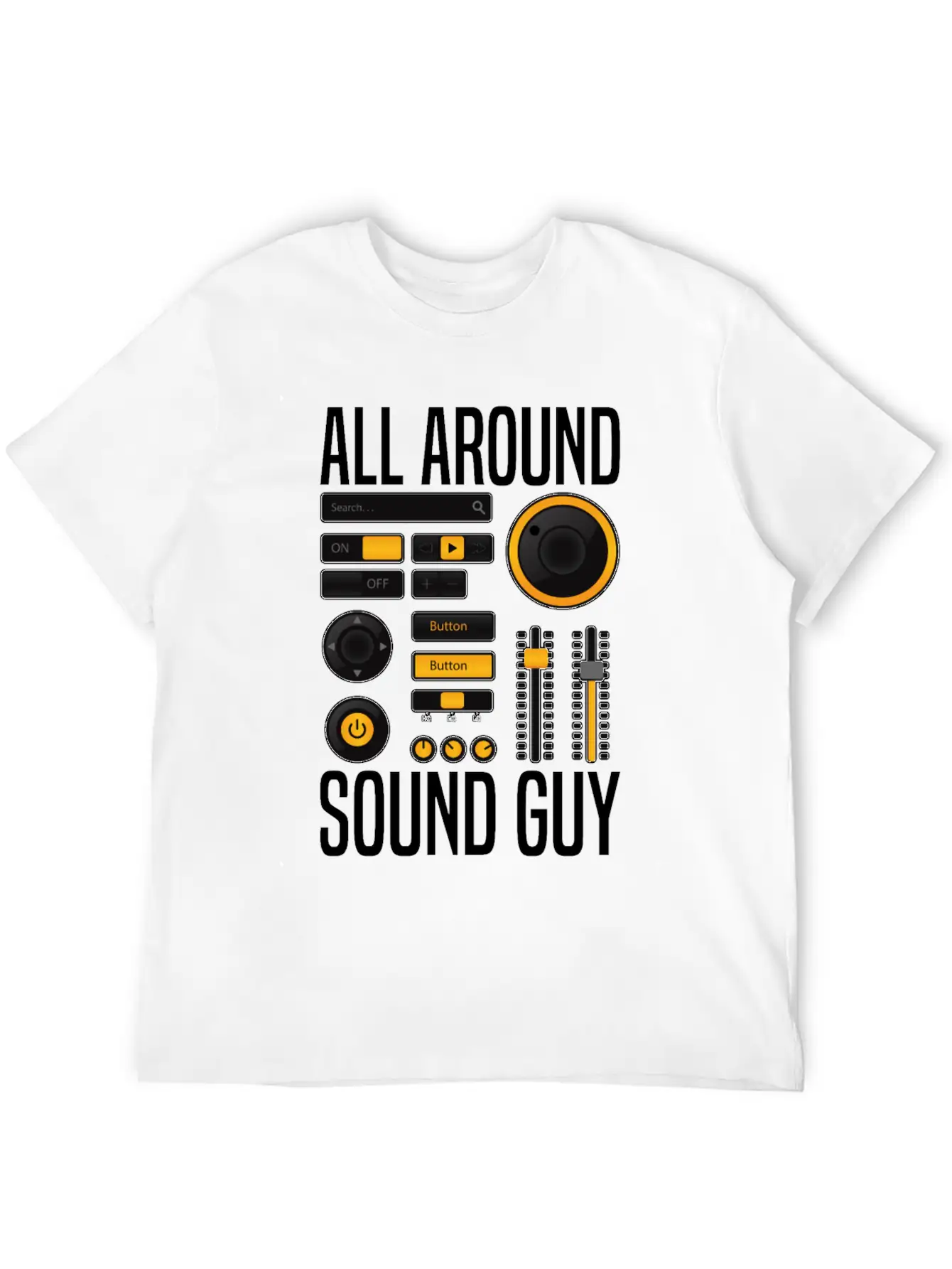 Sound Audio Engineer Music Producer Unisex Casual T-Shirt – Clean Design For Daily Comfort