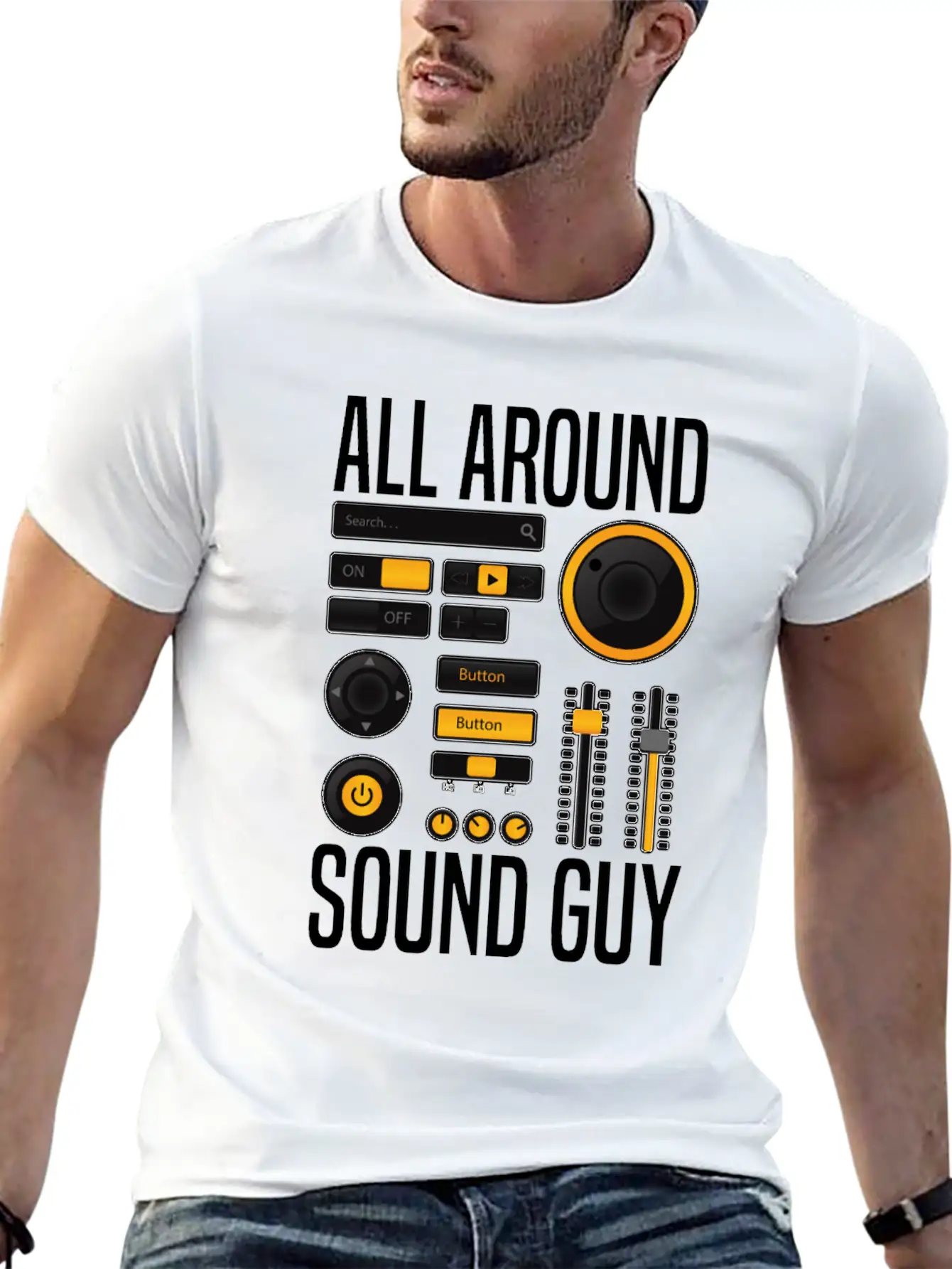 Sound Audio Engineer Music Producer Unisex Casual T-Shirt – Clean Design For Daily Comfort