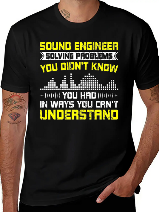 Sound Guy Guy Sound Lightweight Cotton T-Shirt – Daily Comfort Graphic Shirt