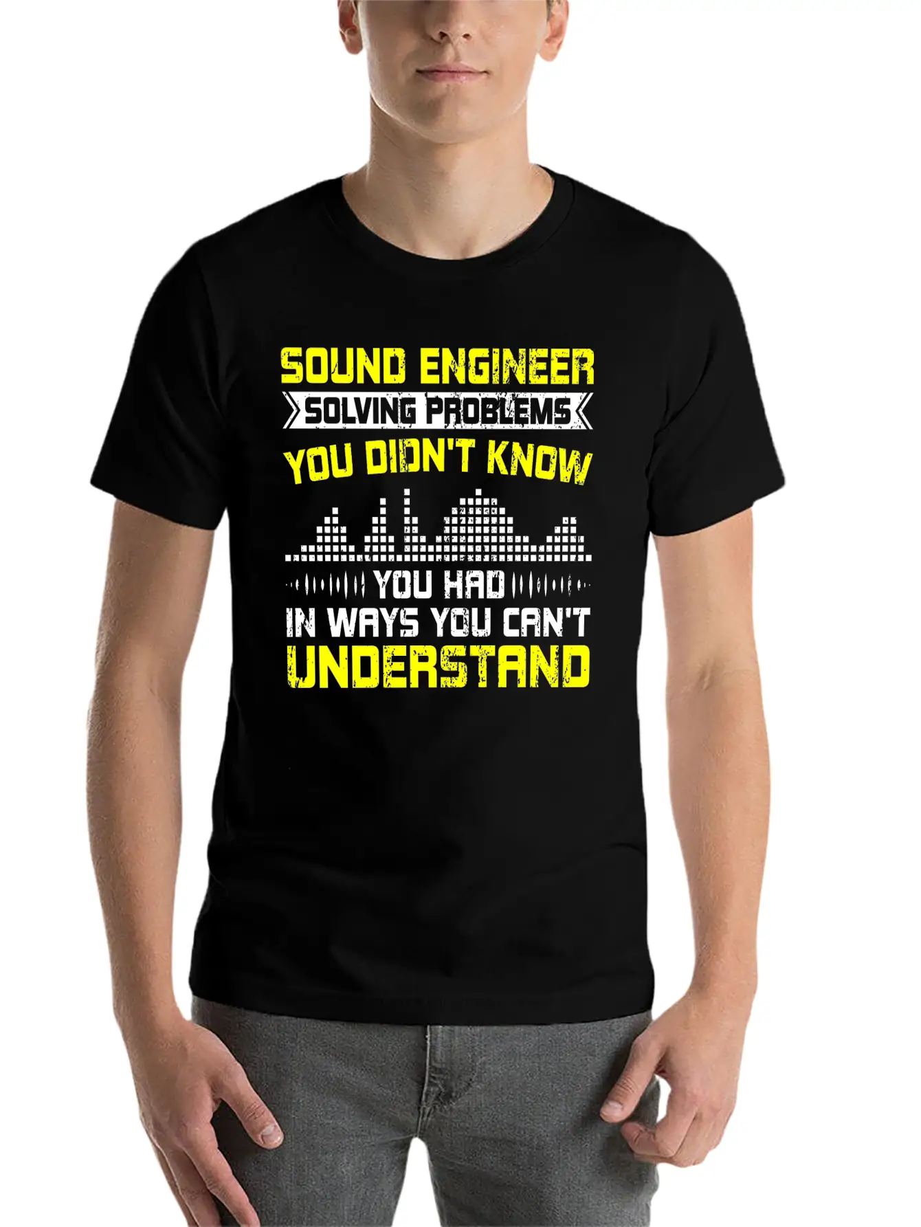 Sound Guy Guy Sound Lightweight Cotton T-Shirt – Daily Comfort Graphic Shirt