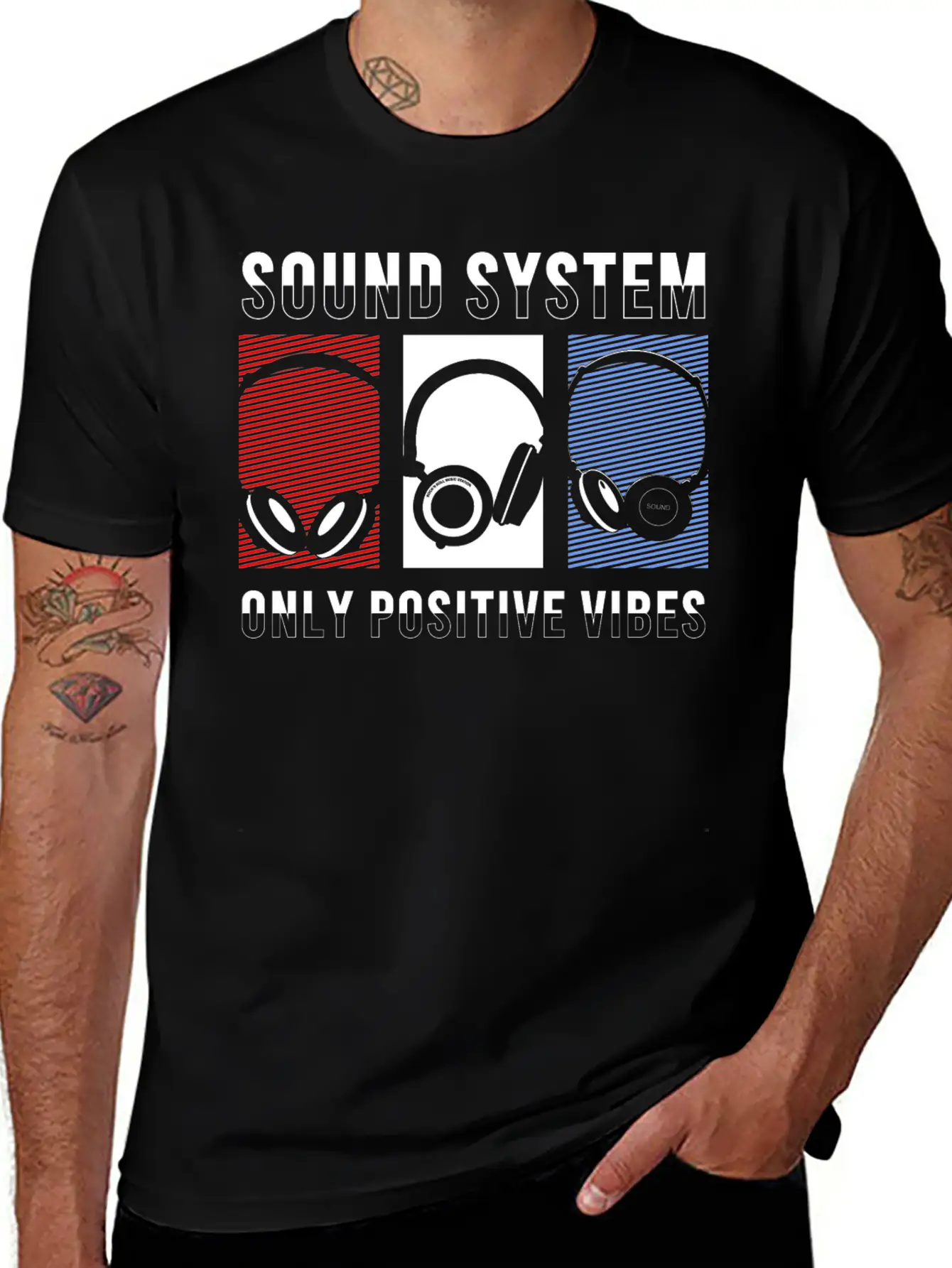 Sound System SHIRT Lightweight Cotton T-Shirt – Daily Comfort Graphic Shirt