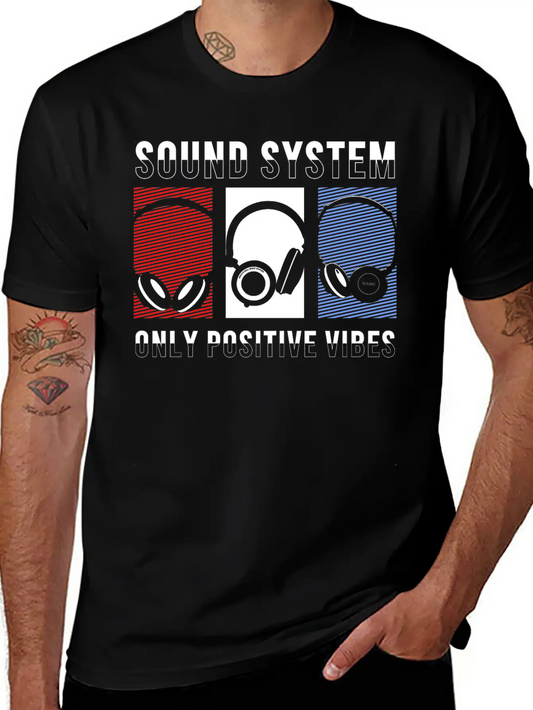 Sound System SHIRT Lightweight Cotton T-Shirt – Daily Comfort Graphic Shirt