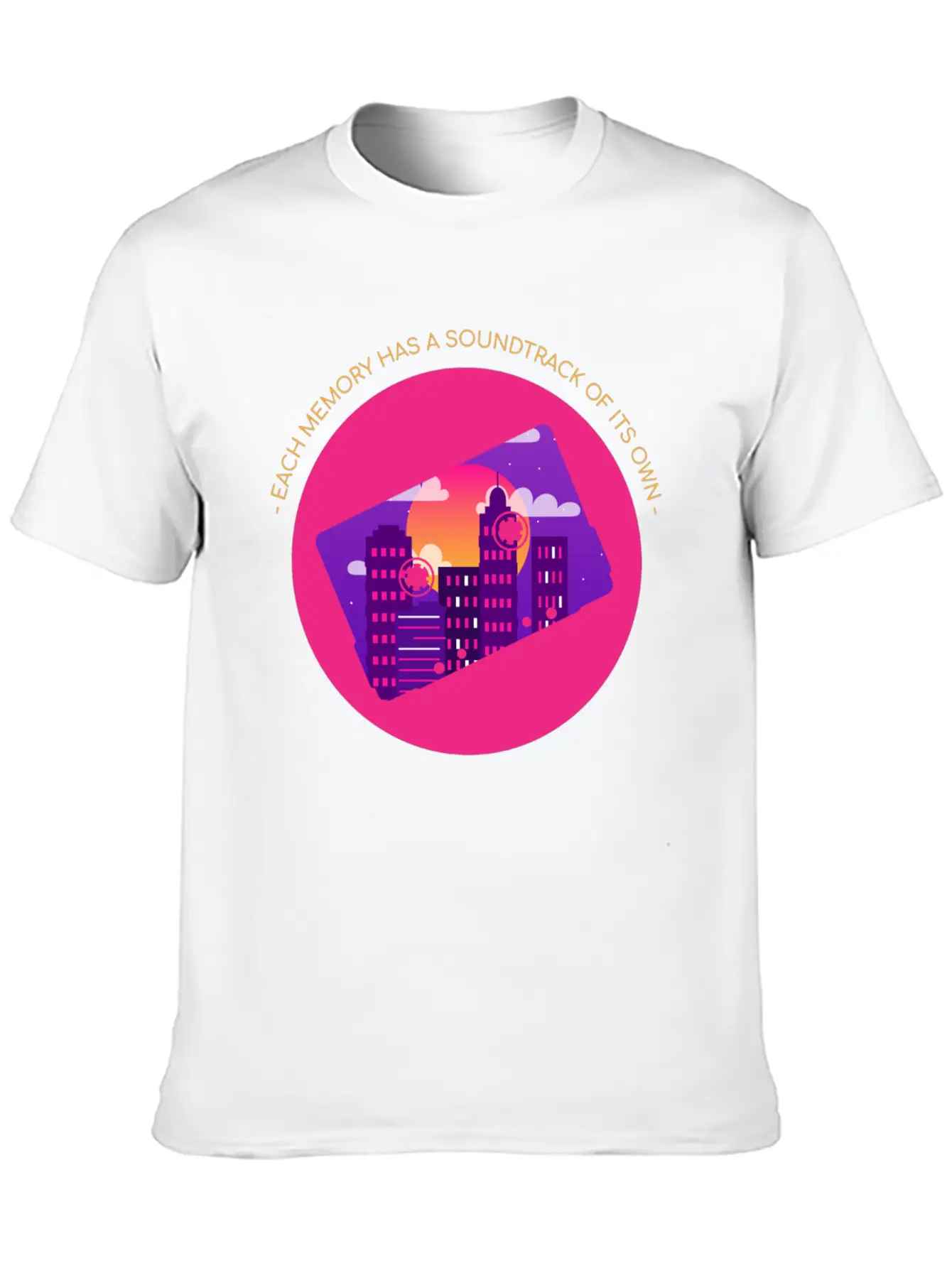 Soundtrack Of Memory Comfortable Minimalist Graphic Tee – Summer Style Essential