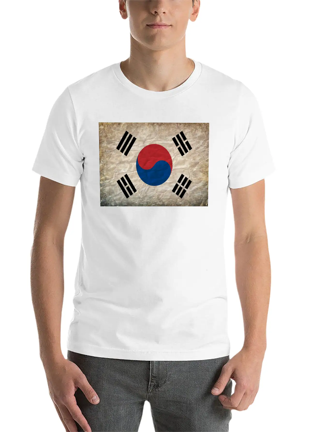 South Korea Flag Relaxed Everyday Tee – Lightweight And Durable Cotton