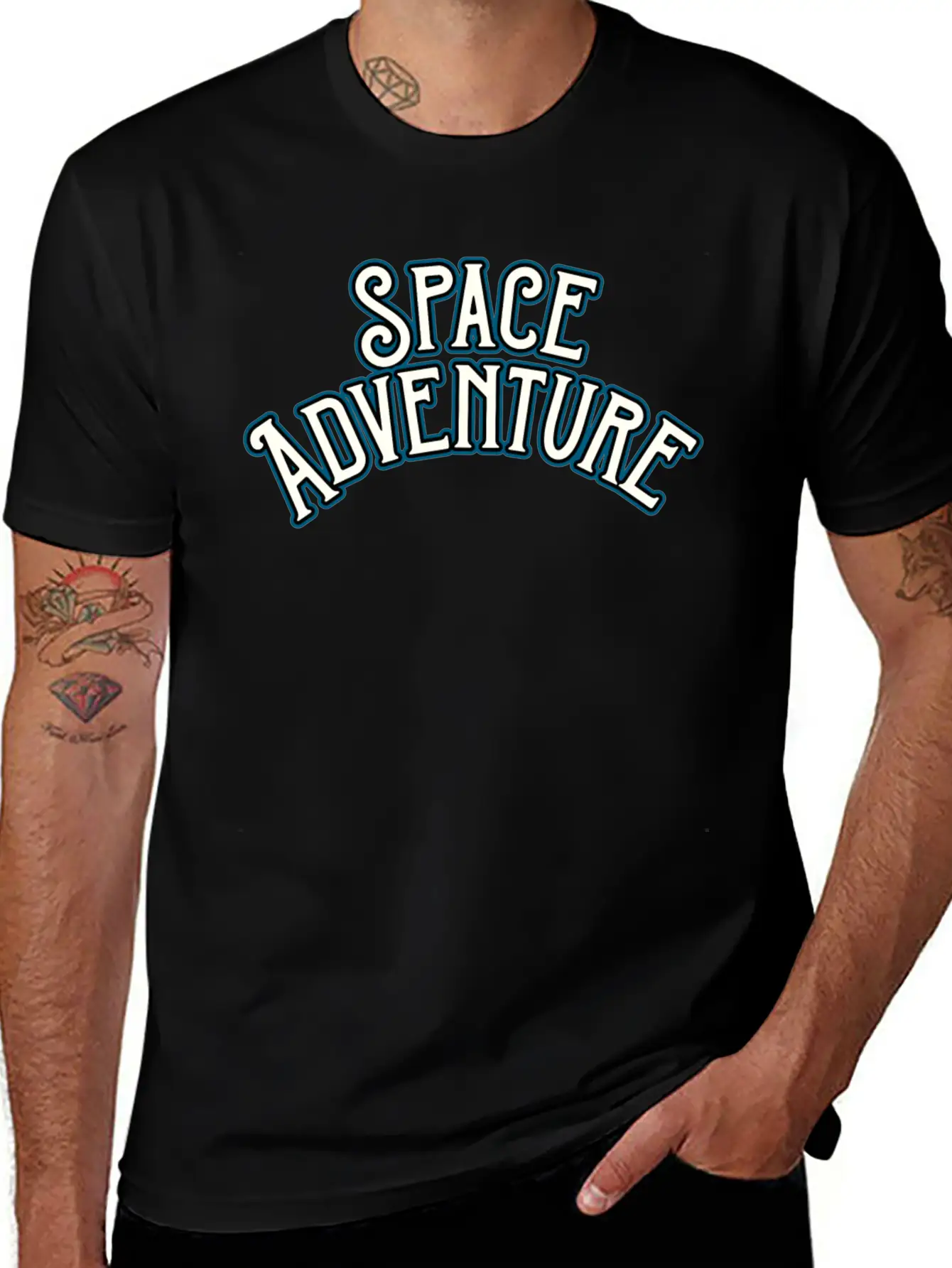 Space Adventure Lightweight Cotton T-Shirt – Daily Comfort Graphic Shirt