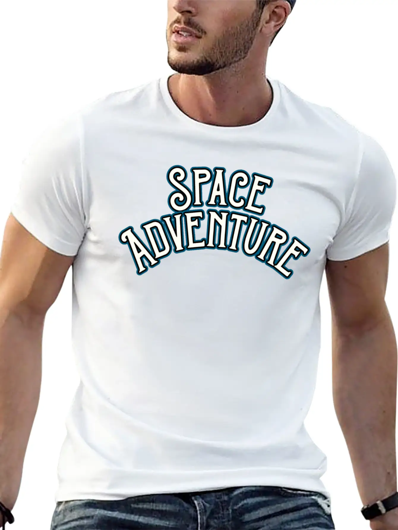 Space Adventure Lightweight Cotton T-Shirt – Daily Comfort Graphic Shirt
