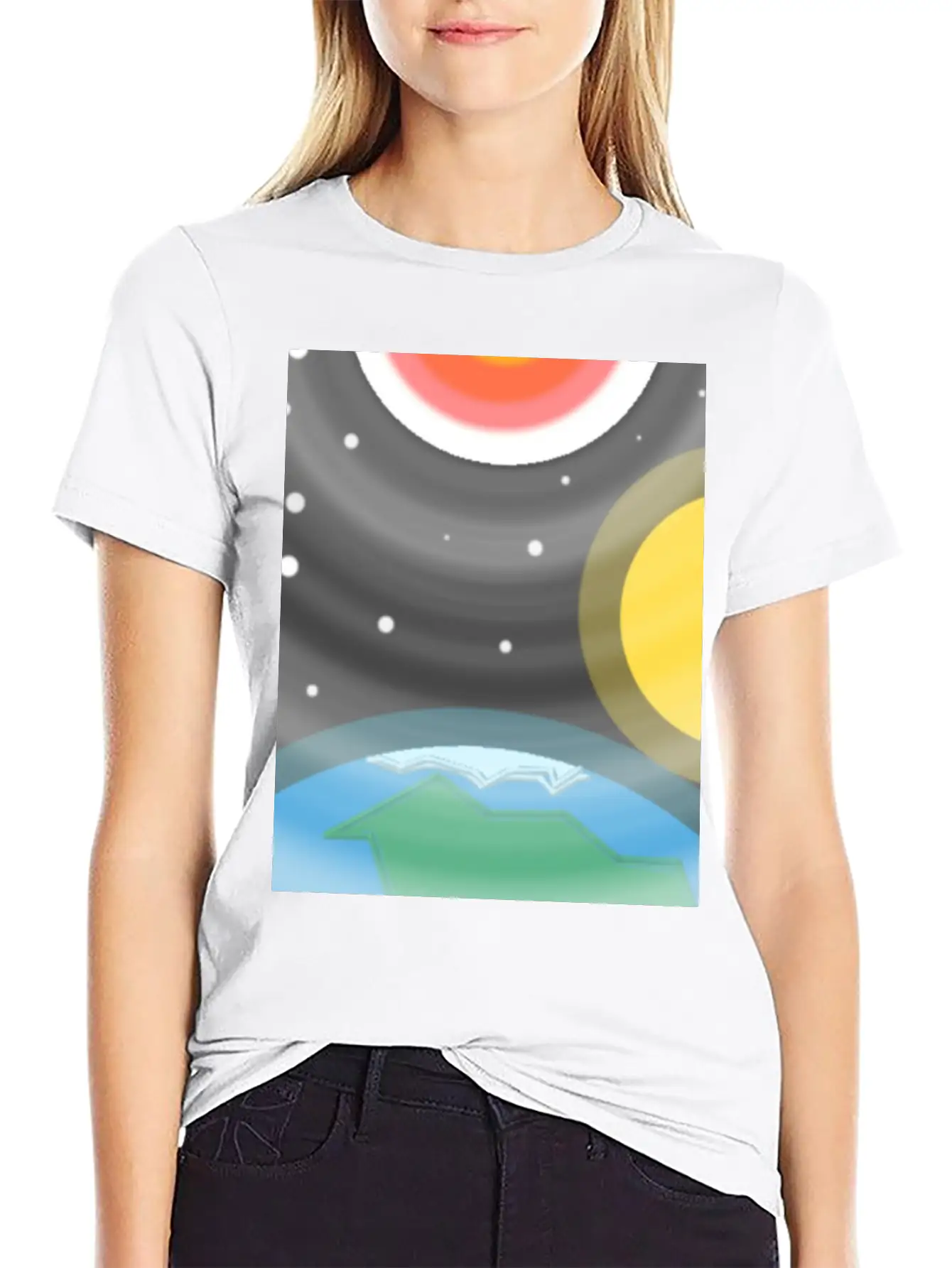 Space And Earth Soft Cotton Short Sleeve Tee – Unisex Wardrobe Staple