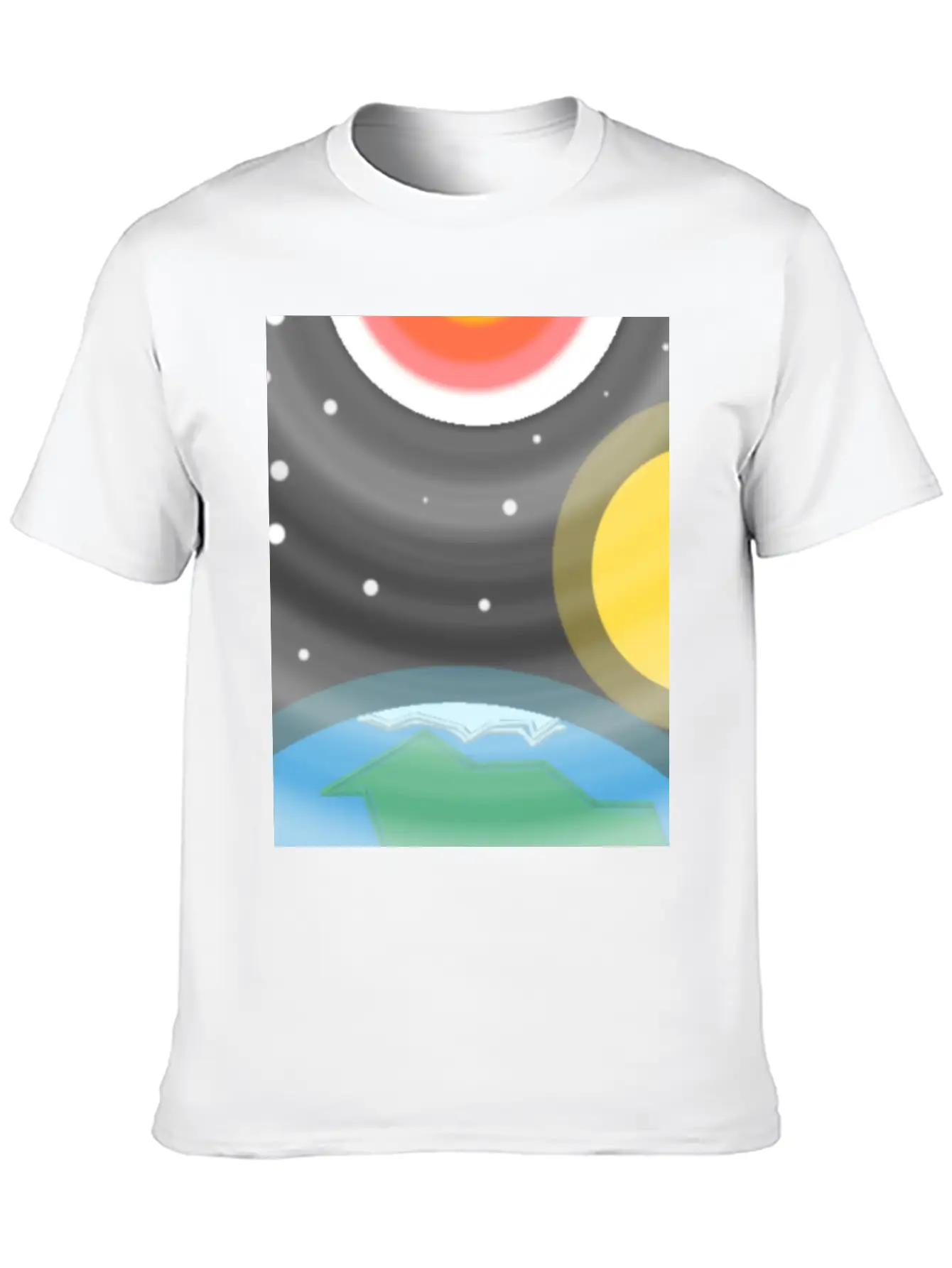 Space And Earth Soft Cotton Short Sleeve Tee – Unisex Wardrobe Staple