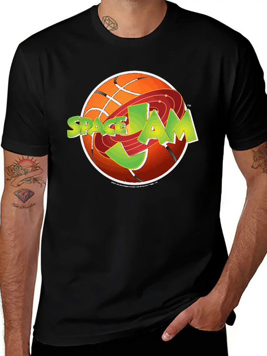 Space Jam Basketball Logo Unisex Casual T-Shirt – Clean Design For Daily Comfort