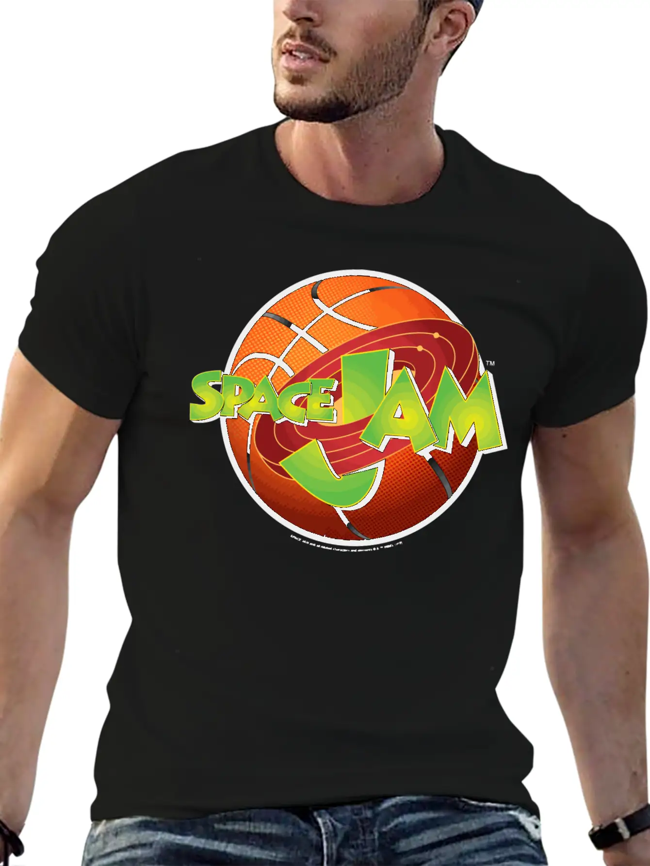 Space Jam Basketball Logo Unisex Casual T-Shirt – Clean Design For Daily Comfort