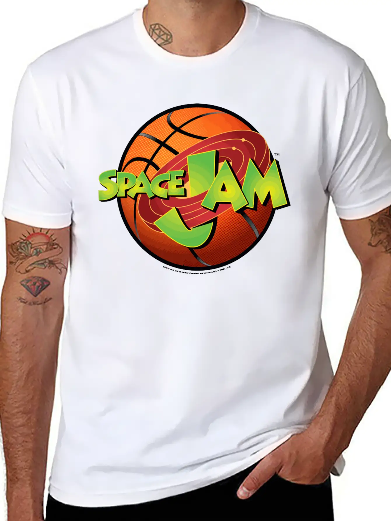 Space Jam Basketball Logo Unisex Casual T-Shirt – Clean Design For Daily Comfort