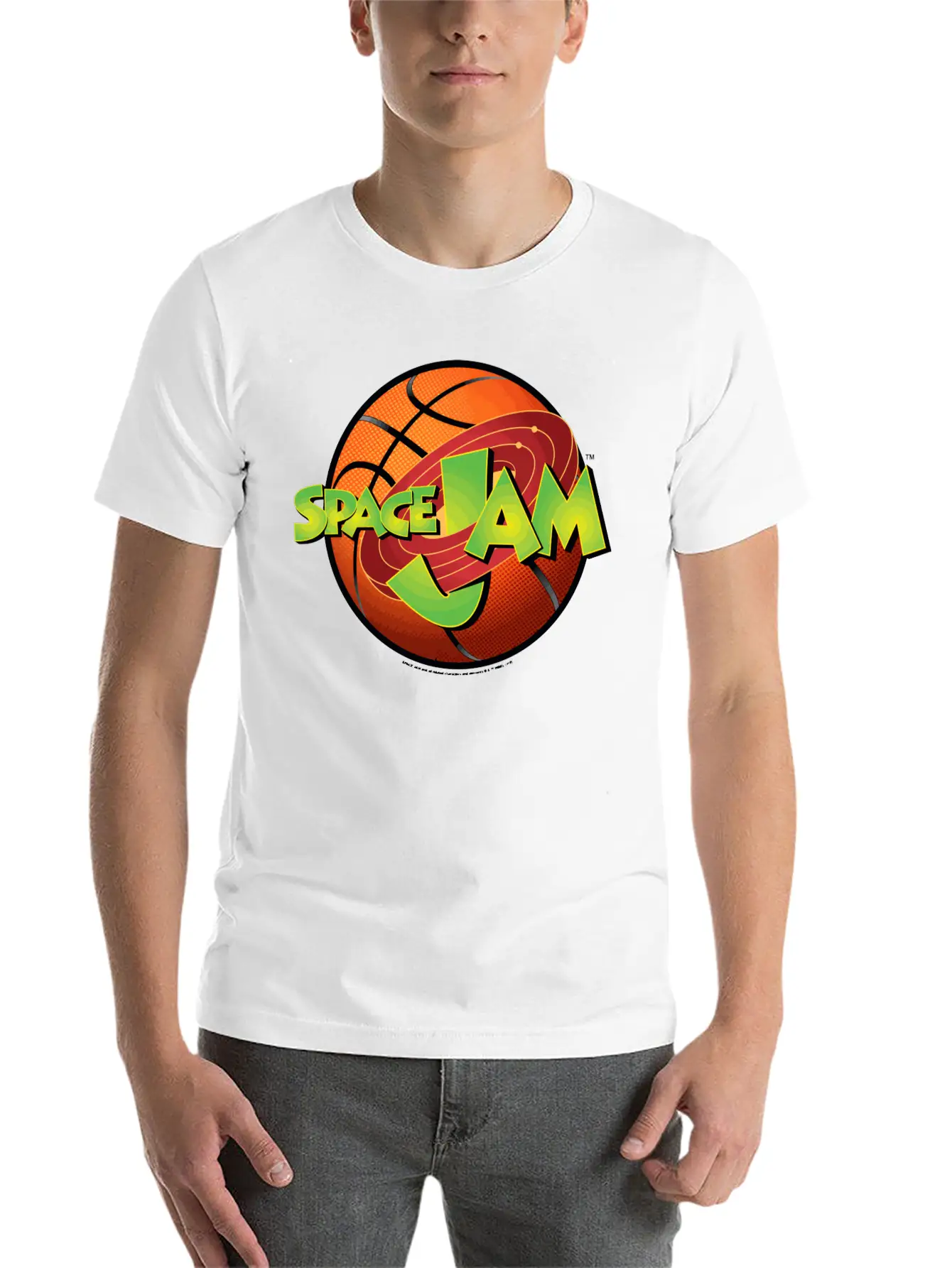 Space Jam Basketball Logo Unisex Casual T-Shirt – Clean Design For Daily Comfort
