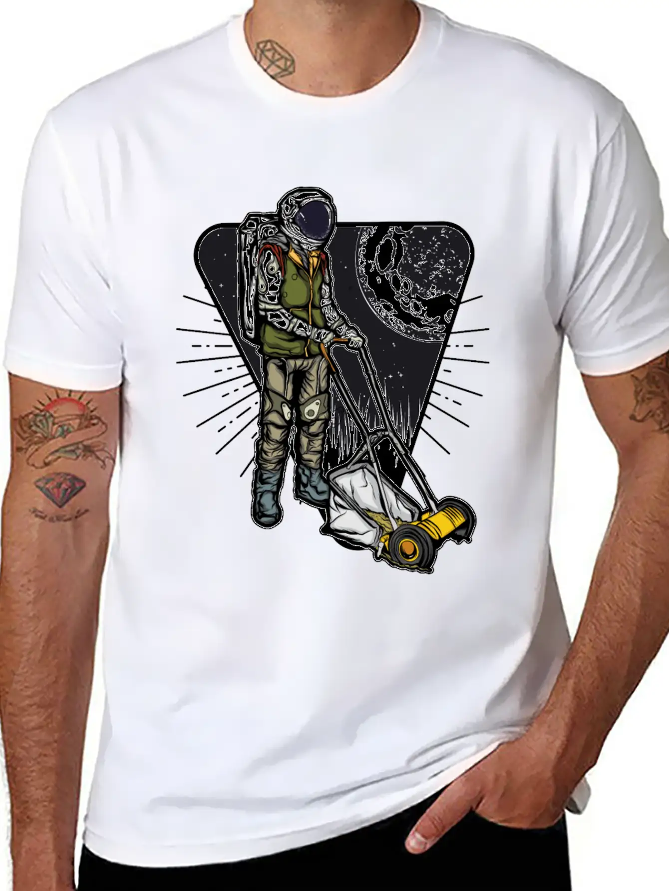 Space Lightweight Cotton T-Shirt – Daily Comfort Graphic Shirt