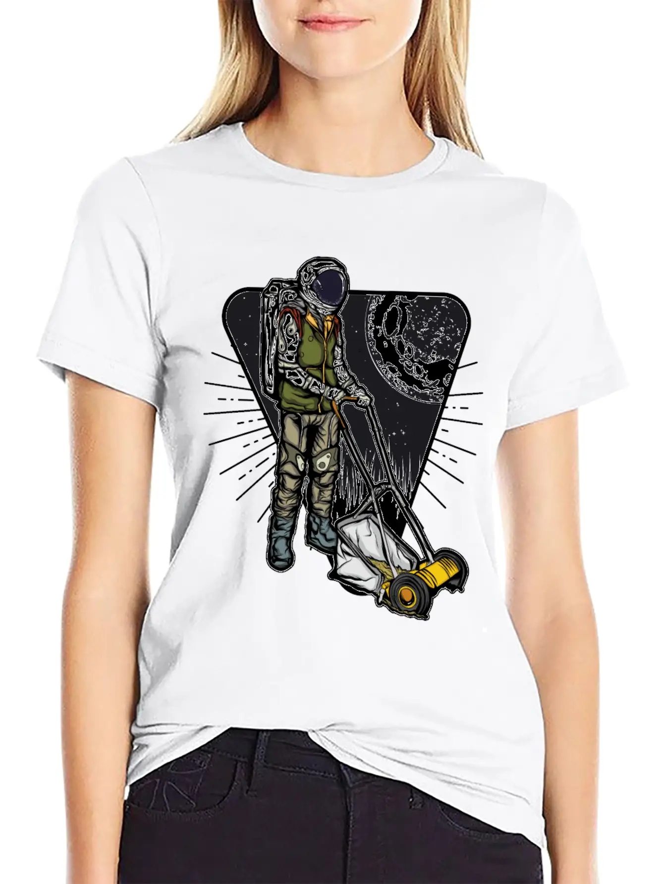 Space Lightweight Cotton T-Shirt – Daily Comfort Graphic Shirt