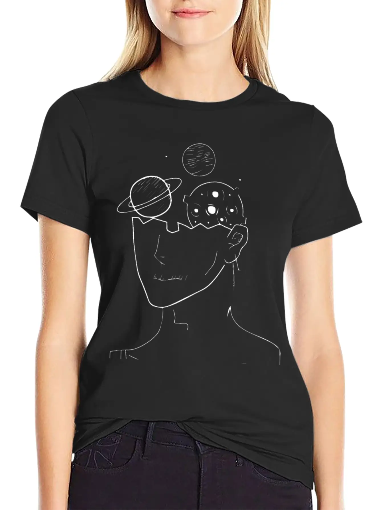 SPACE MIND Soft Cotton Short Sleeve Tee – Unisex Wardrobe Staple