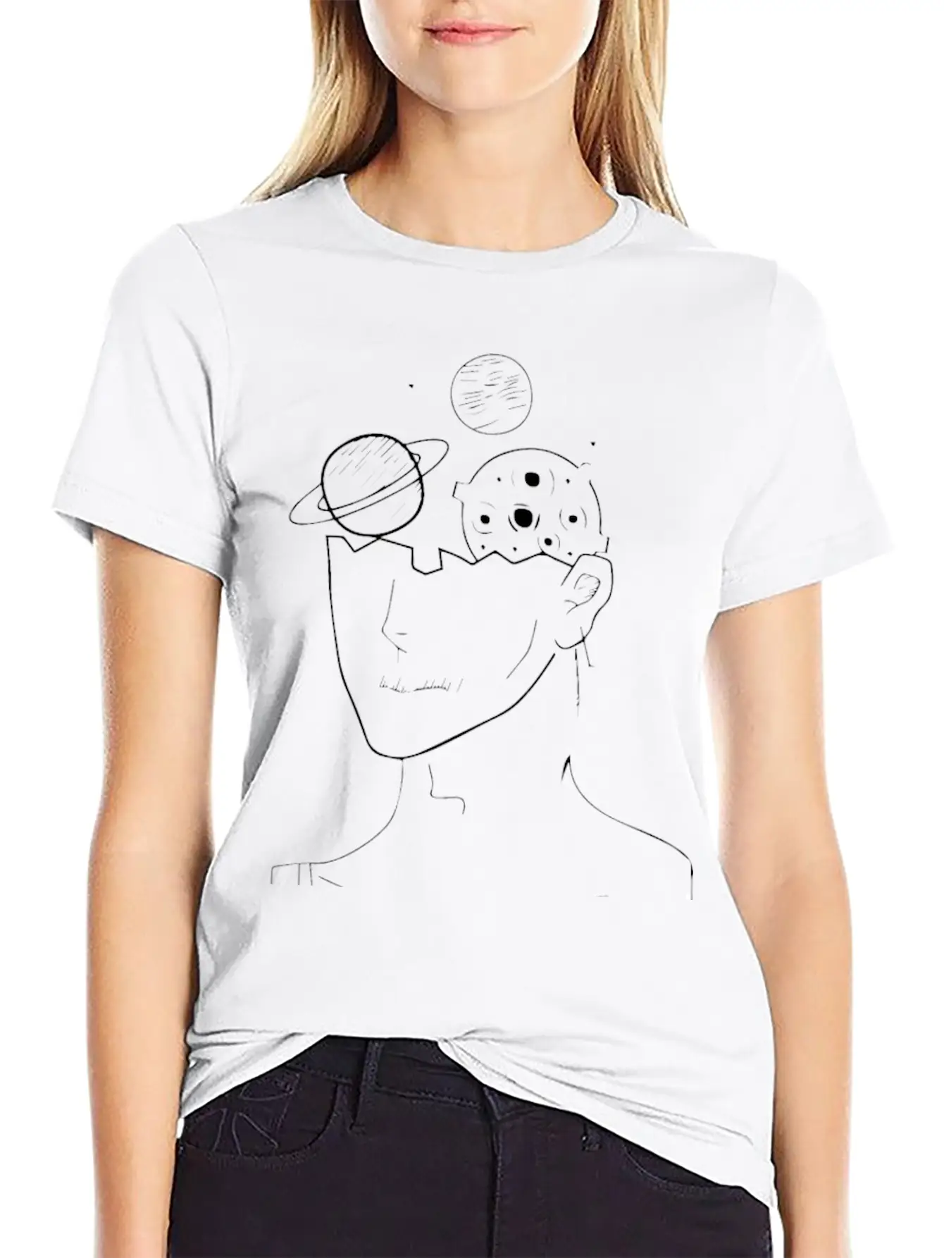 SPACE MIND Soft Cotton Short Sleeve Tee – Unisex Wardrobe Staple