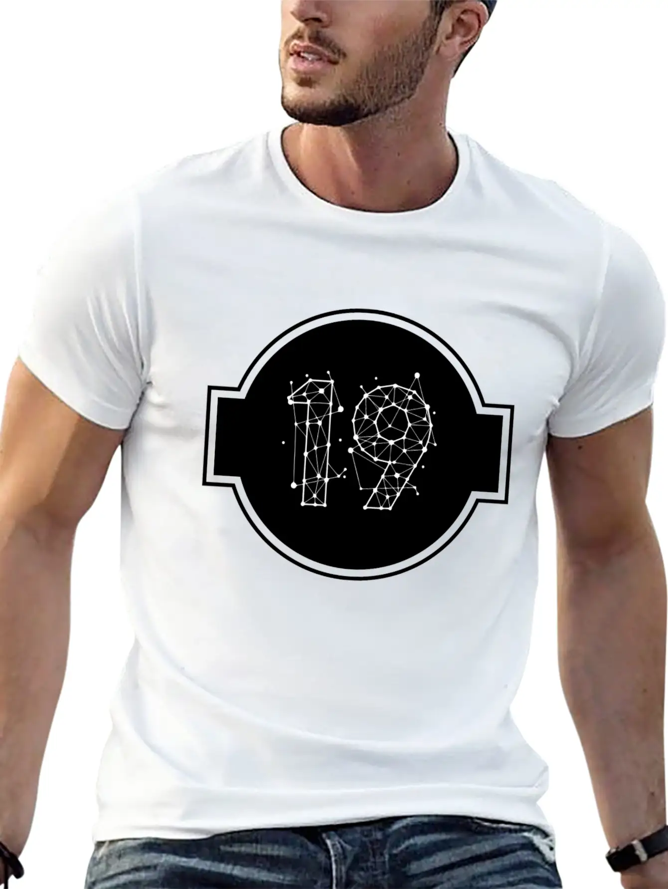Space Number 19 Essential Cotton Tee For Daily Outfits – Unisex Style