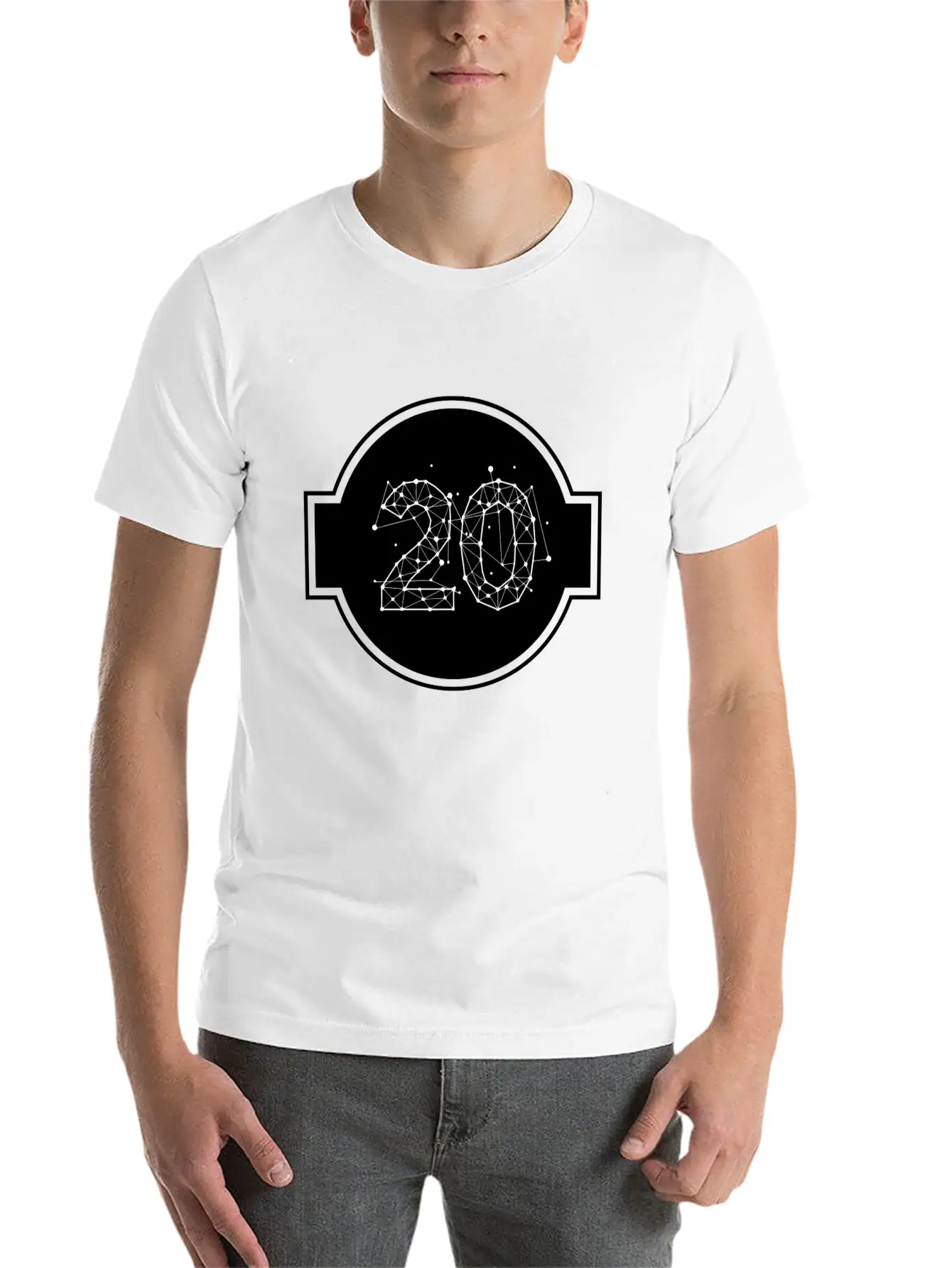 Space Number 20 Basic Graphic T-Shirt – Daily Comfort In Soft Cotton