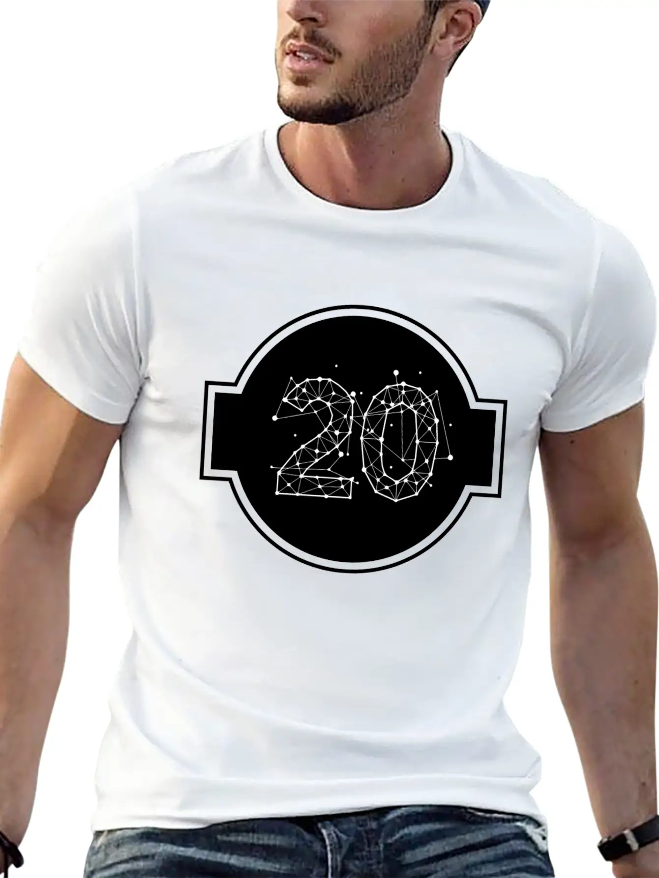 Space Number 20 Basic Graphic T-Shirt – Daily Comfort In Soft Cotton
