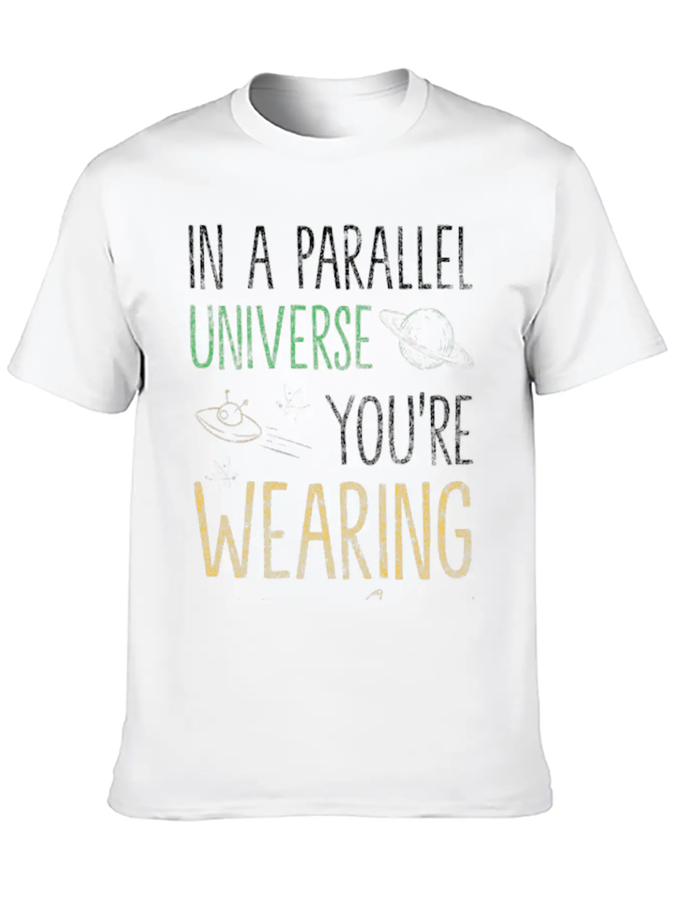 Space Planet Rocket Cosmos Basic Graphic T-Shirt – Daily Comfort In Soft Cotton