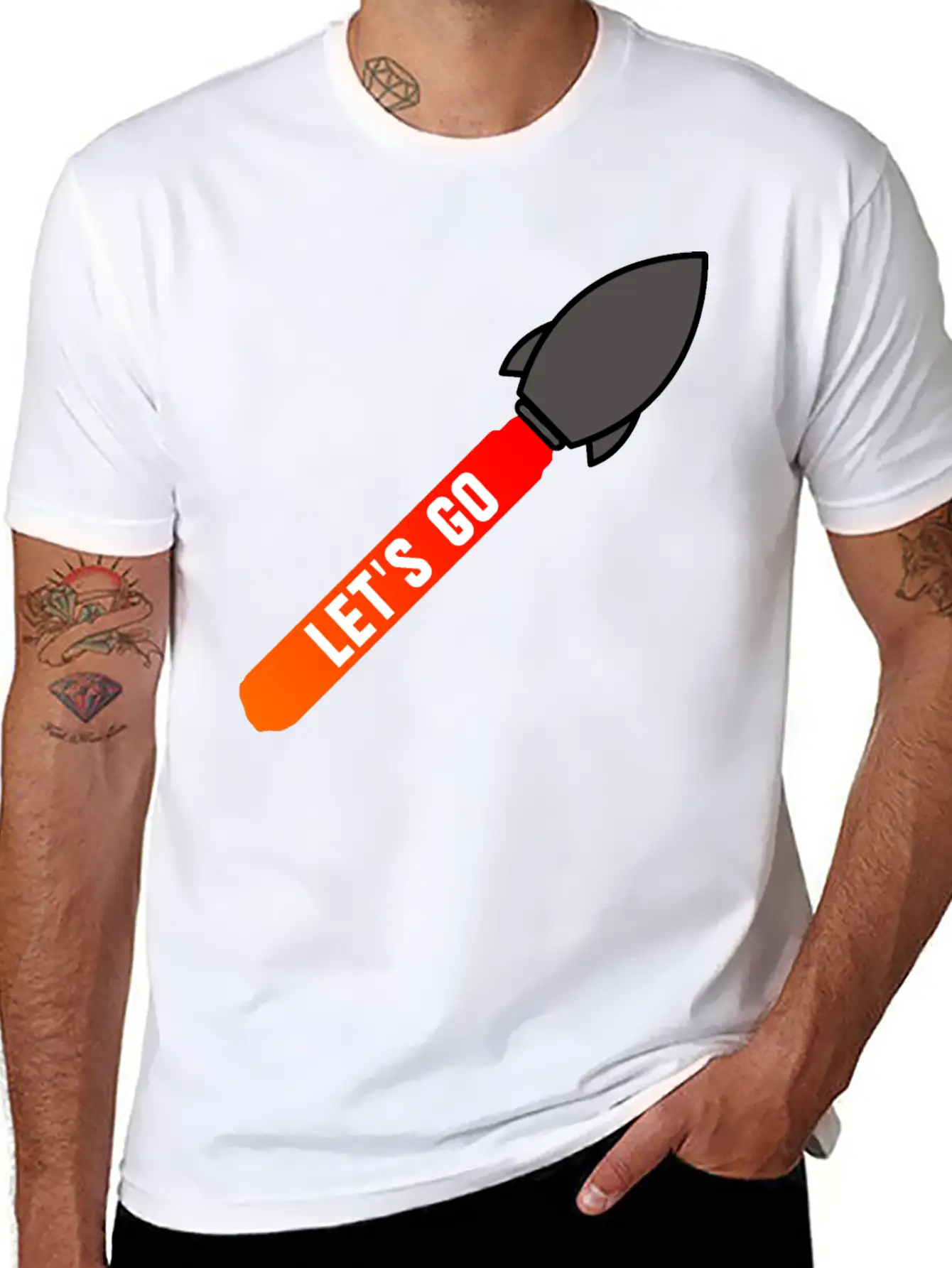 Space Rocket Classic Fit Graphic Tee For Daily Comfort – Unisex Cotton Shirt