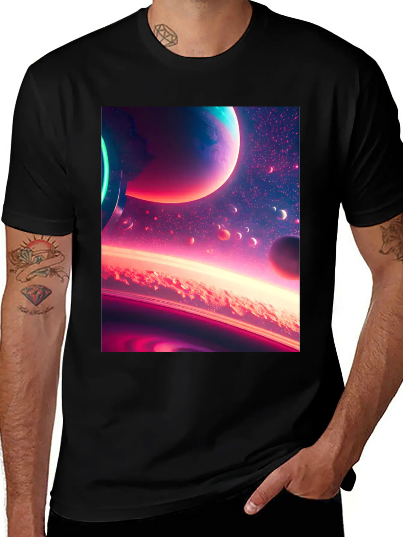 Space Stylish Everyday T-Shirt – Unisex Basic Cotton Tee
