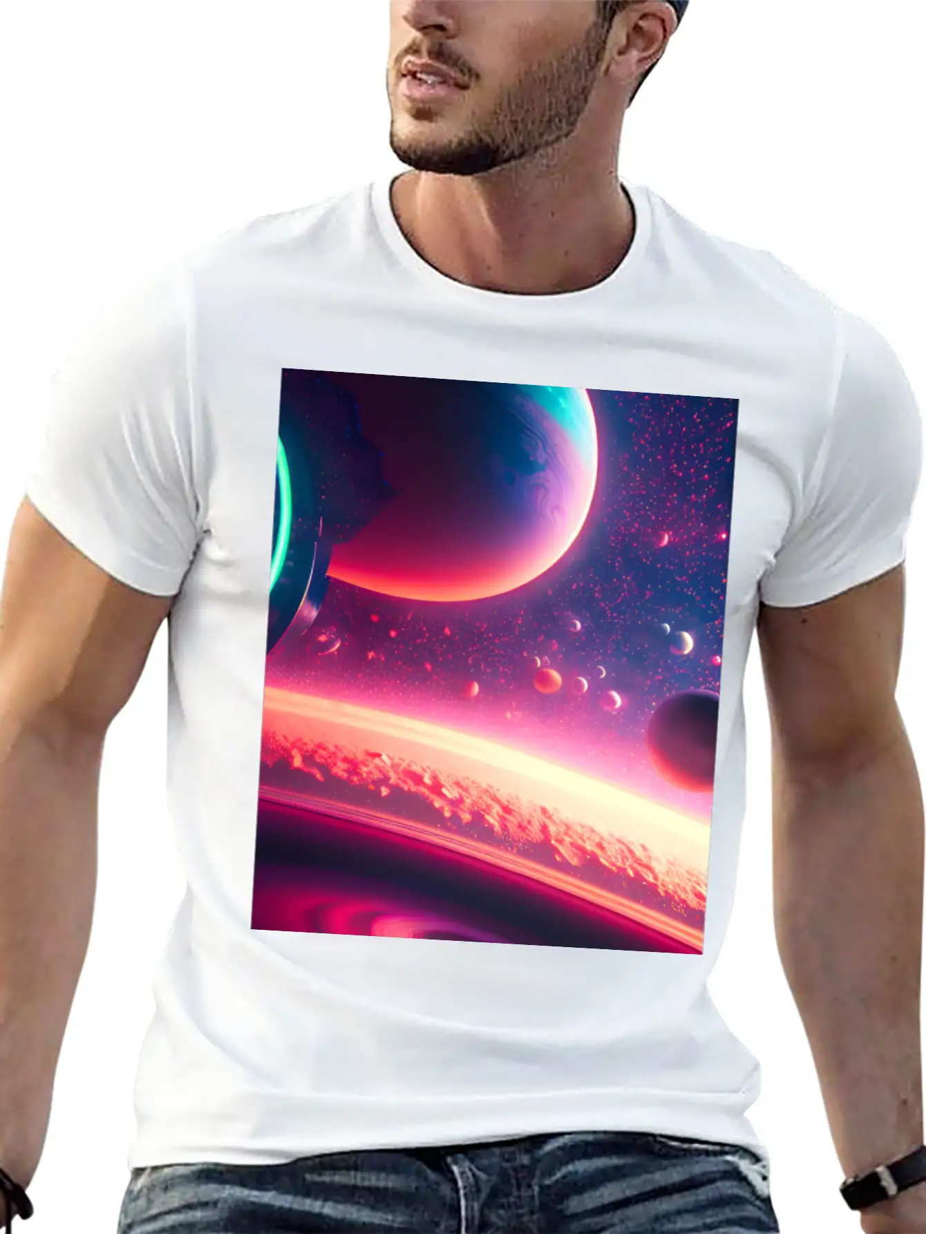 Space Stylish Everyday T-Shirt – Unisex Basic Cotton Tee