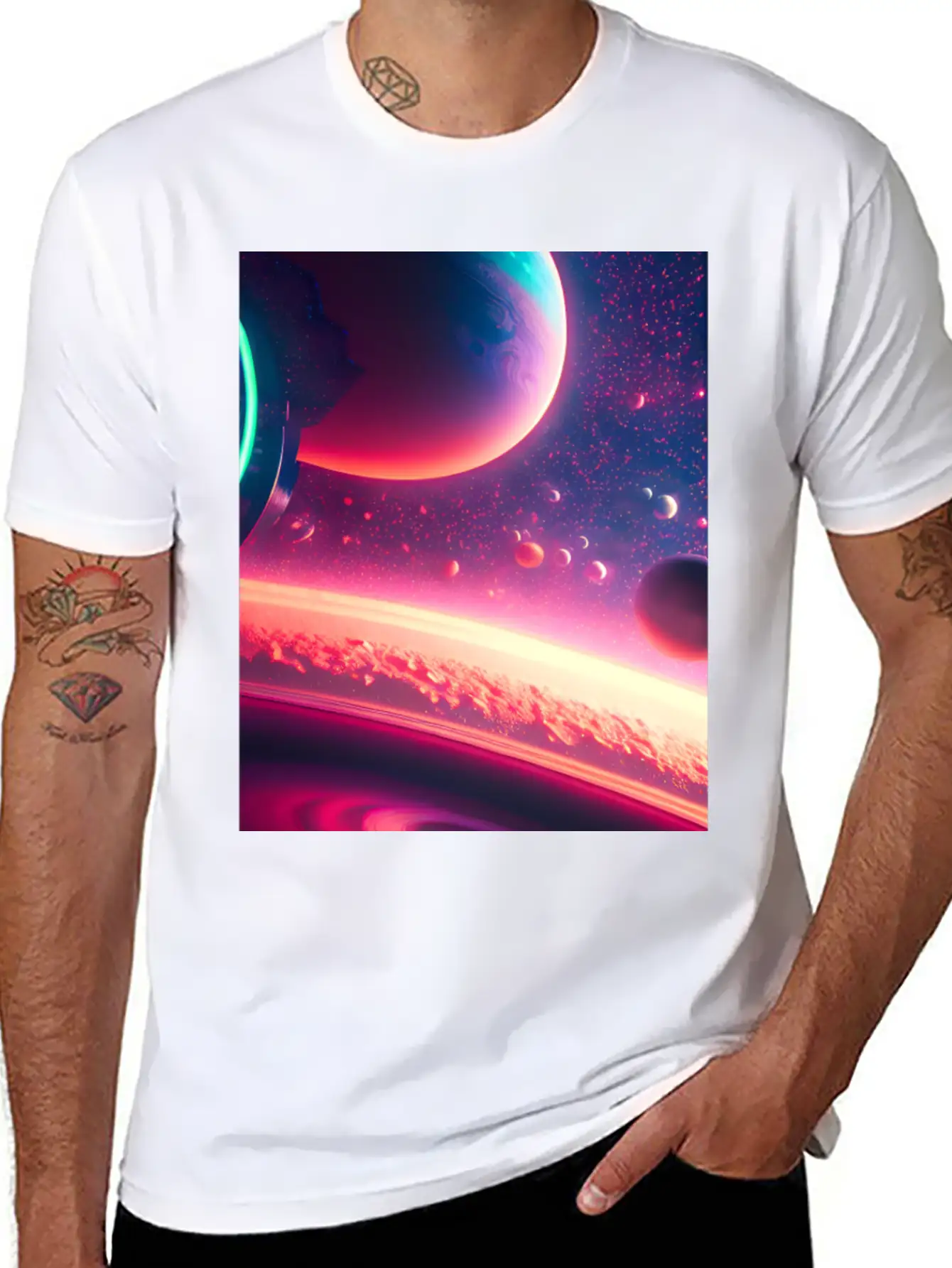 Space Stylish Everyday T-Shirt – Unisex Basic Cotton Tee