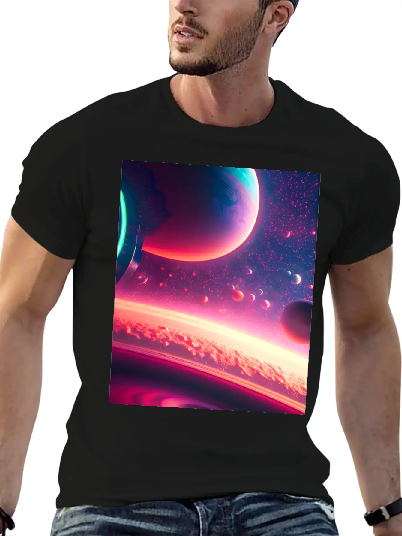 Space Stylish Everyday T-Shirt – Unisex Basic Cotton Tee