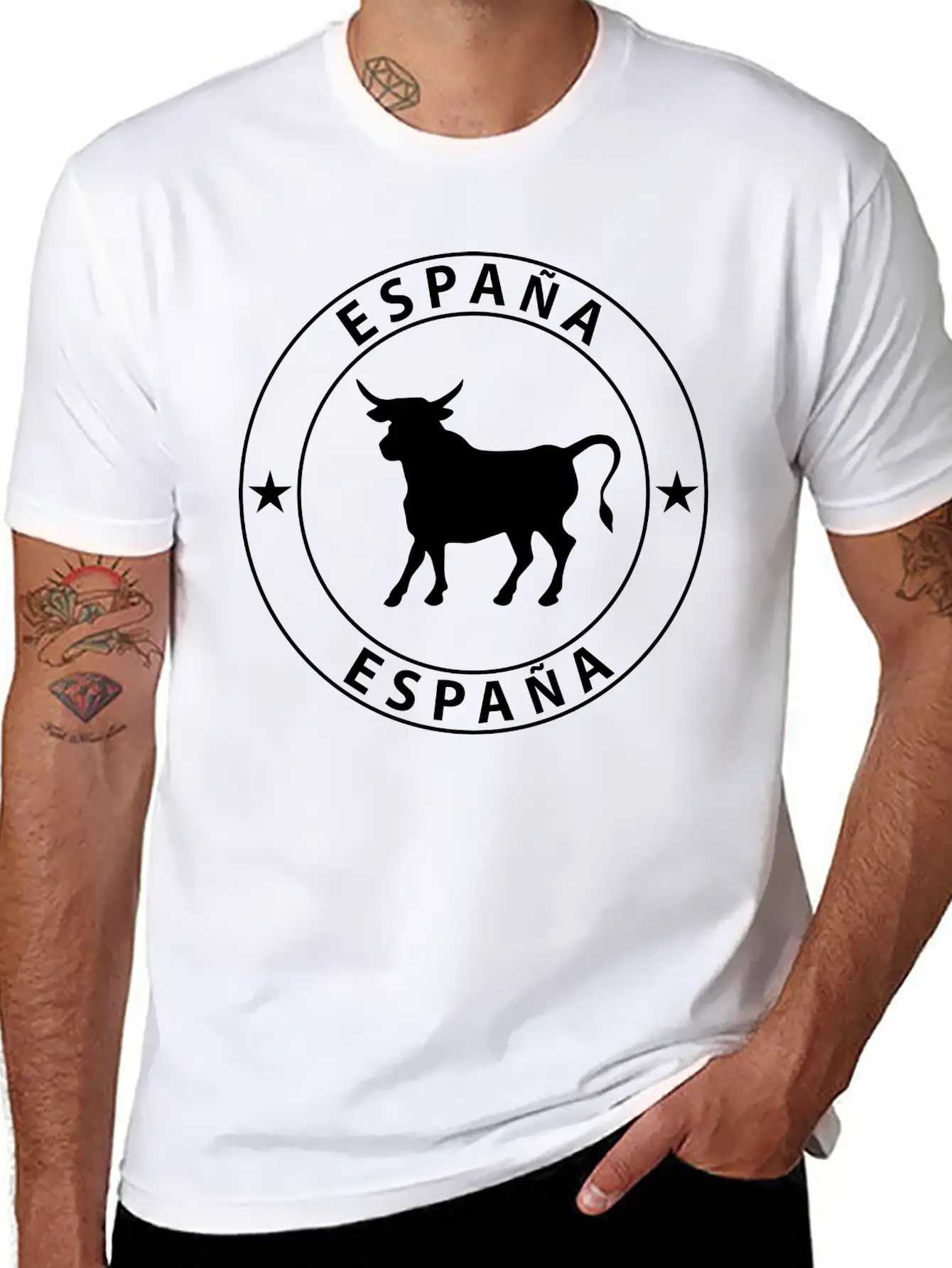 Spain Bull Essential Cotton Tee For Daily Outfits – Unisex Style