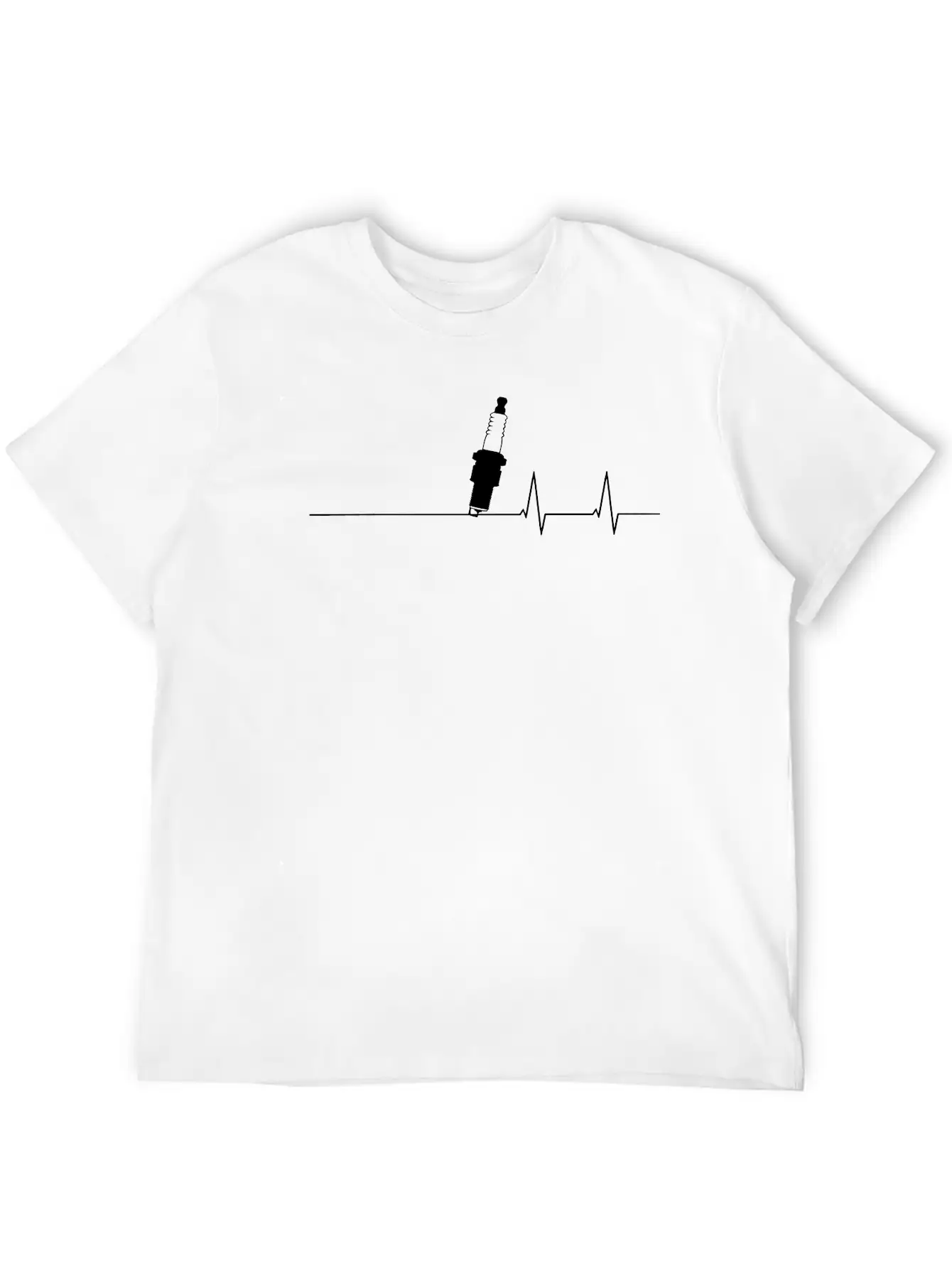 Spark Heartbeat Lightweight Cotton T-Shirt – Daily Comfort Graphic Shirt