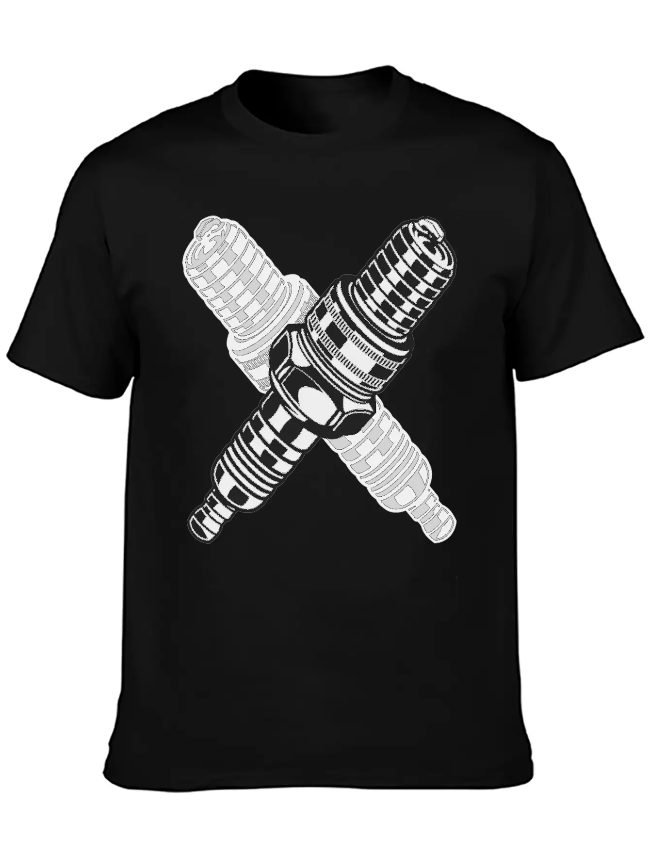 Spark Plug Lightweight Cotton T-Shirt – Daily Comfort Graphic Shirt