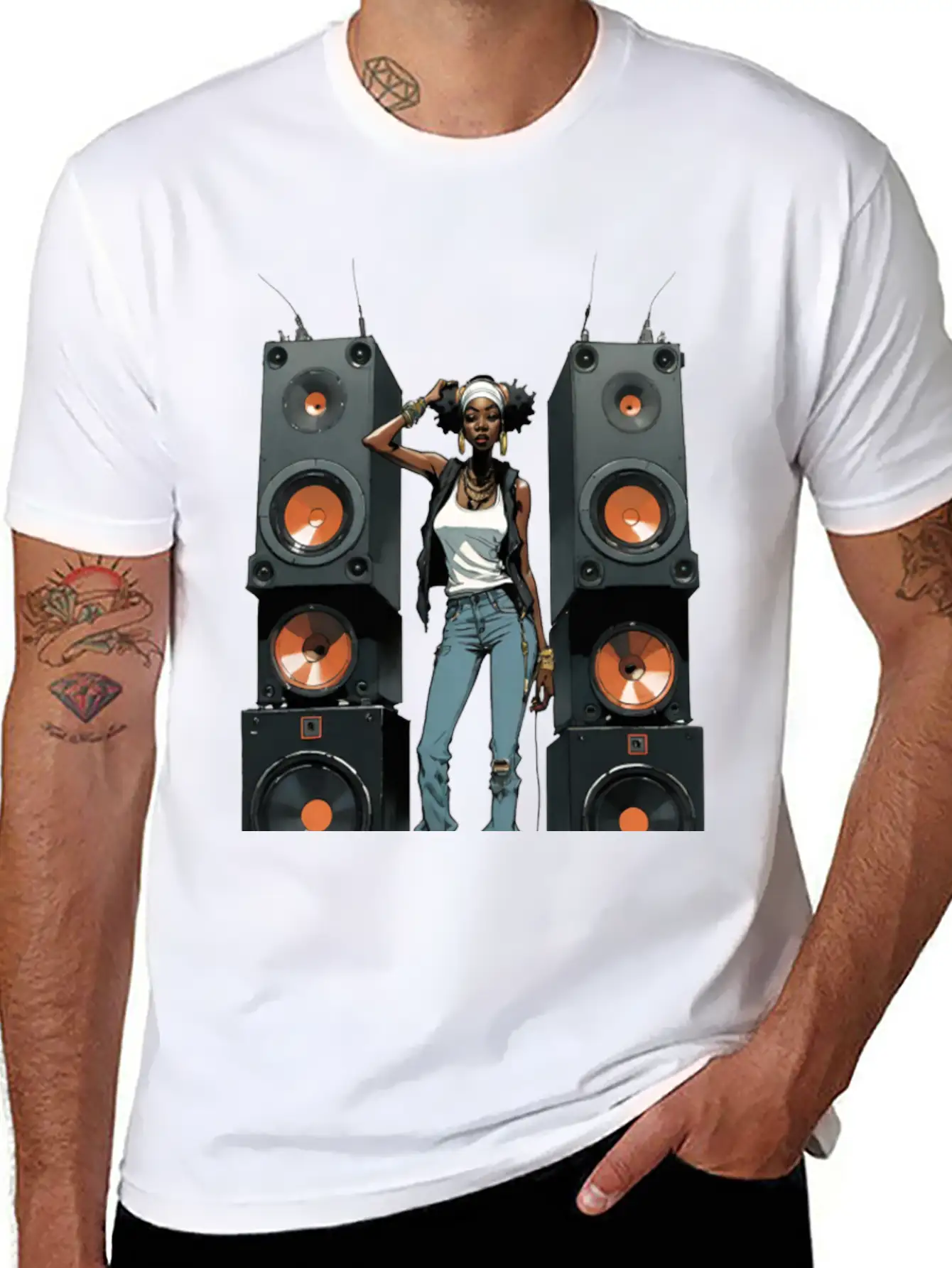 SPEAKER QUEEN 002 Classic Fit Graphic Tee For Daily Comfort – Unisex Cotton Shirt