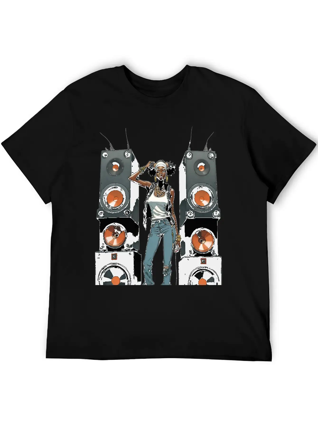 SPEAKER QUEEN 002 Classic Fit Graphic Tee For Daily Comfort – Unisex Cotton Shirt