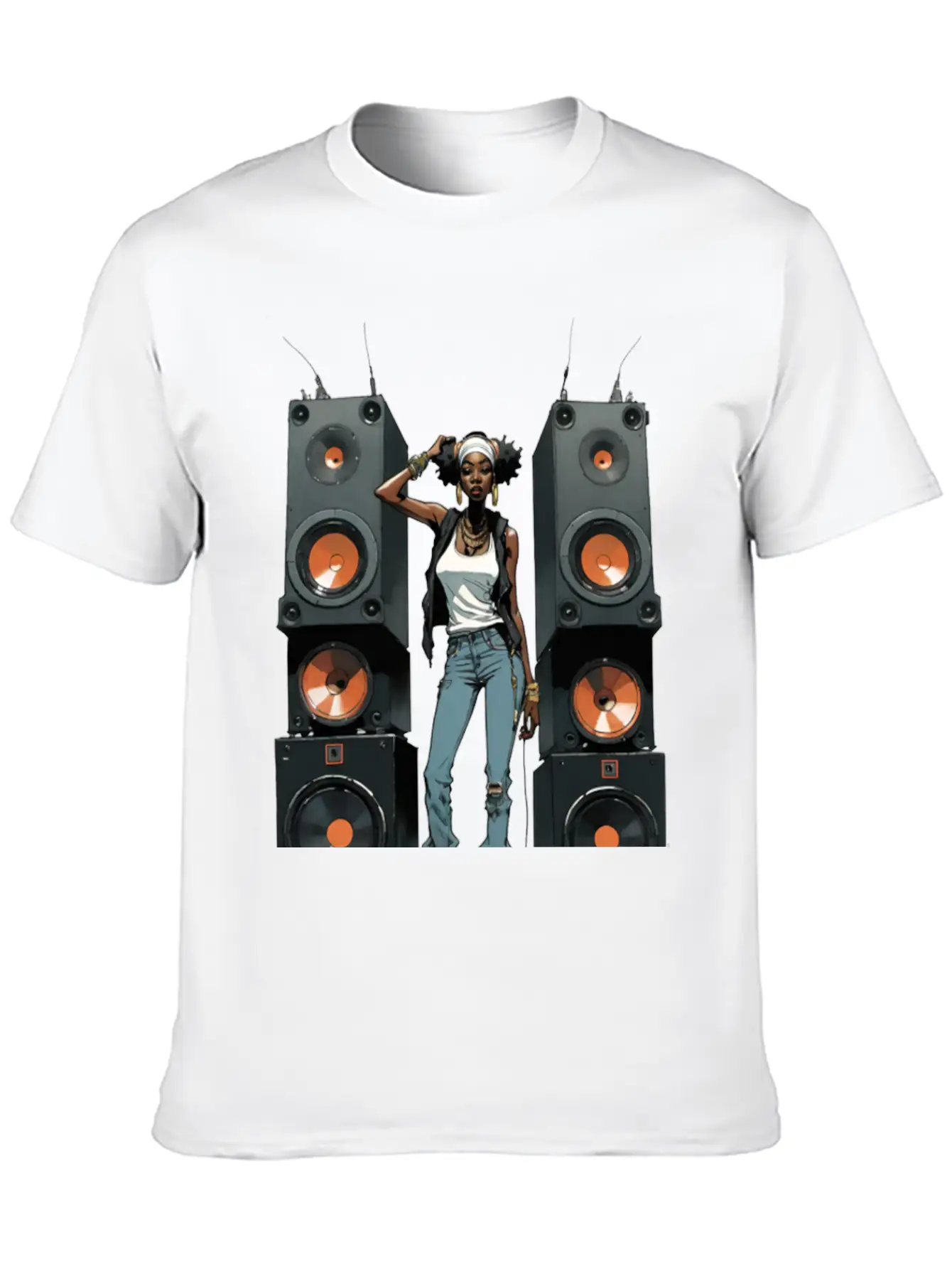 SPEAKER QUEEN 002 Classic Fit Graphic Tee For Daily Comfort – Unisex Cotton Shirt